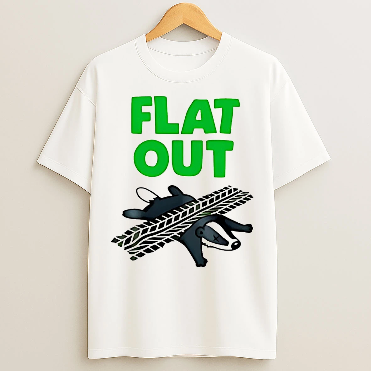 Classic Badger Flat Out T Shirts