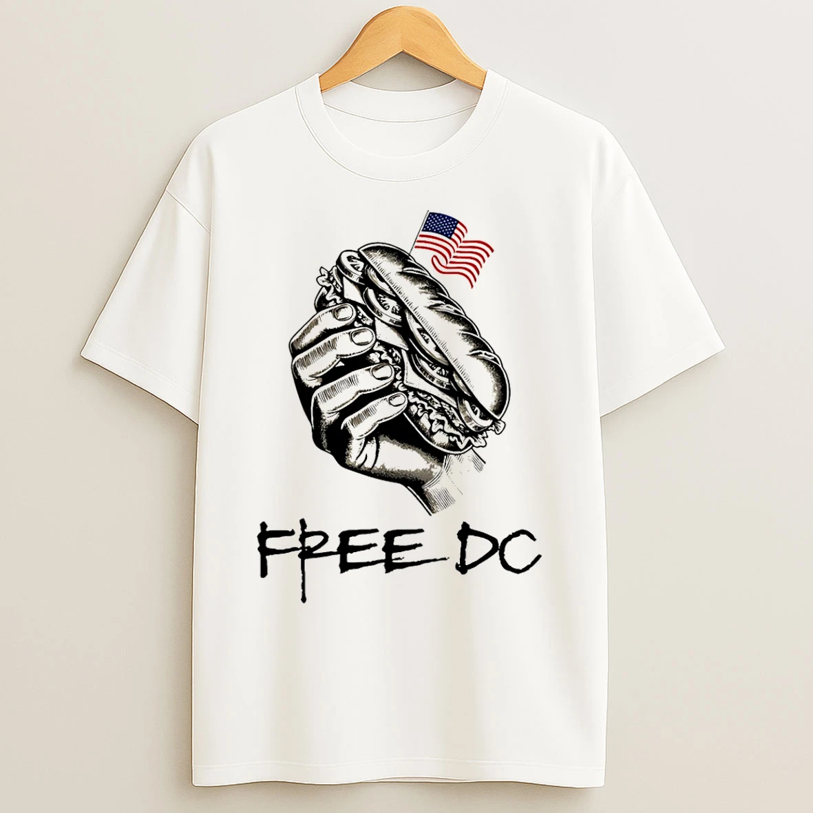 Classic Banksy Inspired Sandwich Thrower Free Dc T Shirts