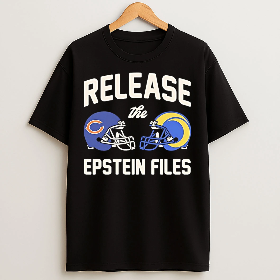 Classic Bear Vs Rams Release The Epstein Files T Shirts