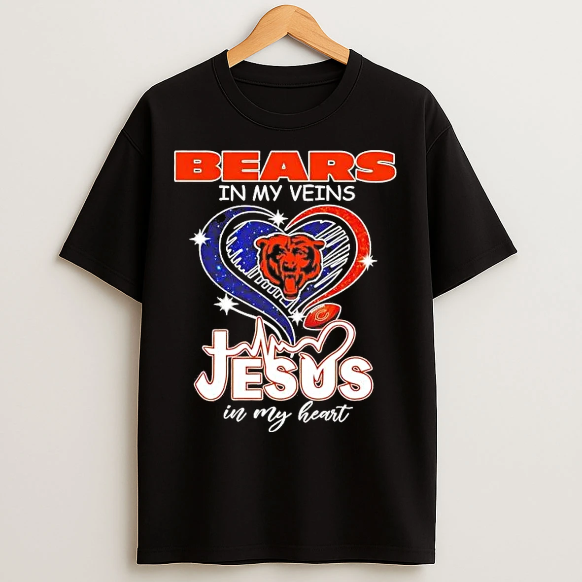 Classic Bears In My Veins Jesus In My Heart T Shirts