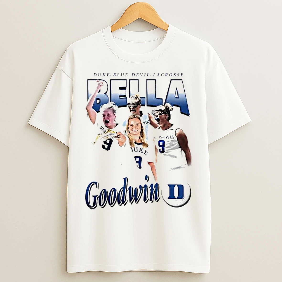 Classic Bella Goodwin 90s Picture Collage Duke Blue Devils Lacrosse T Shirts