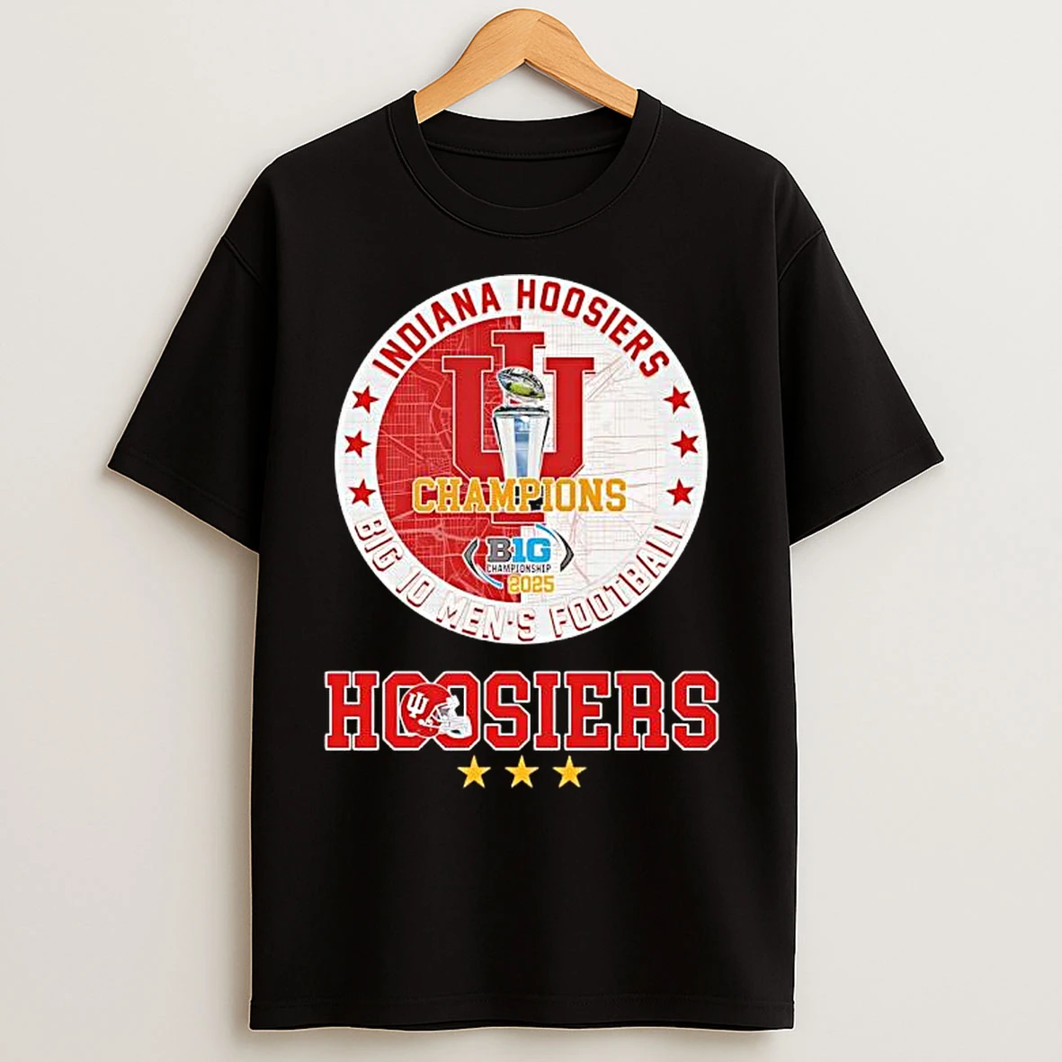 Classic Big Mens Football Indiana Hoosiers 2025 Logo T Shirts