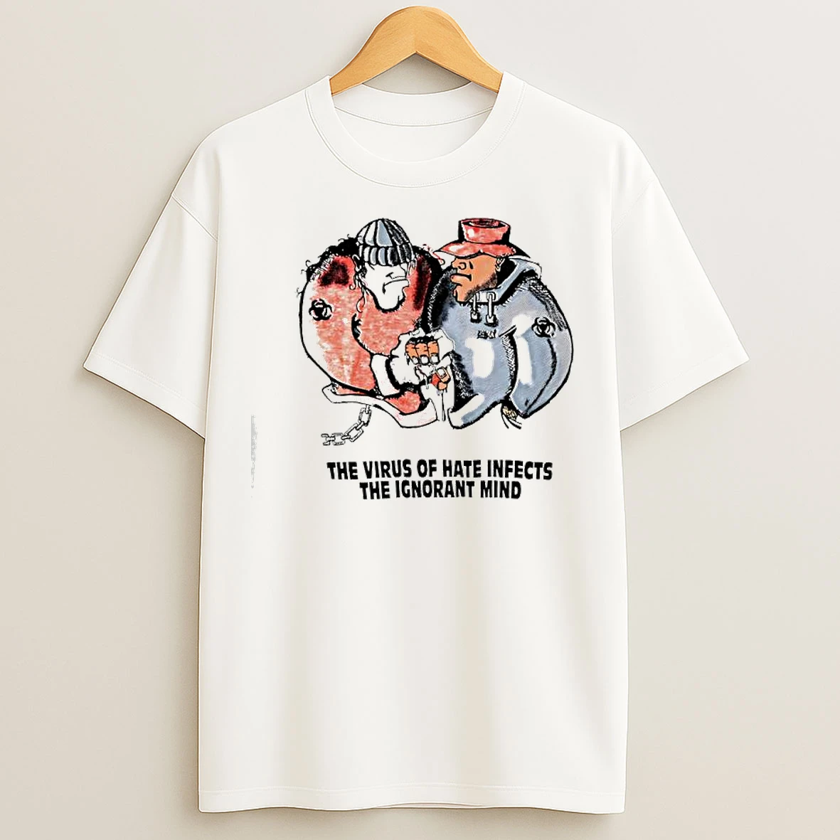 Classic Biohazard The Virus Of Hate Infects The Ignorant Mind T Shirts