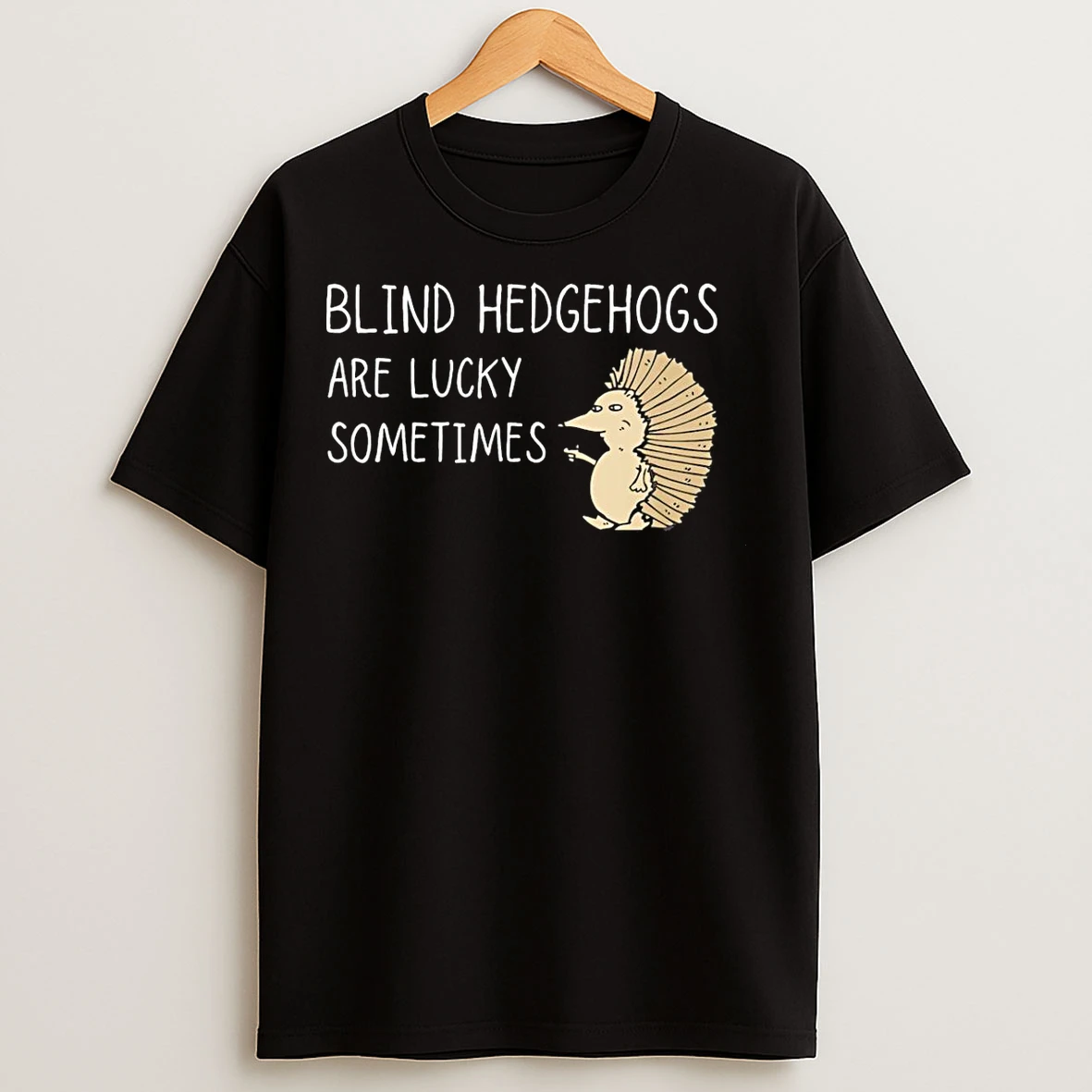 Classic Blind Hedgehog Are Lucky Sometimes T Shirts
