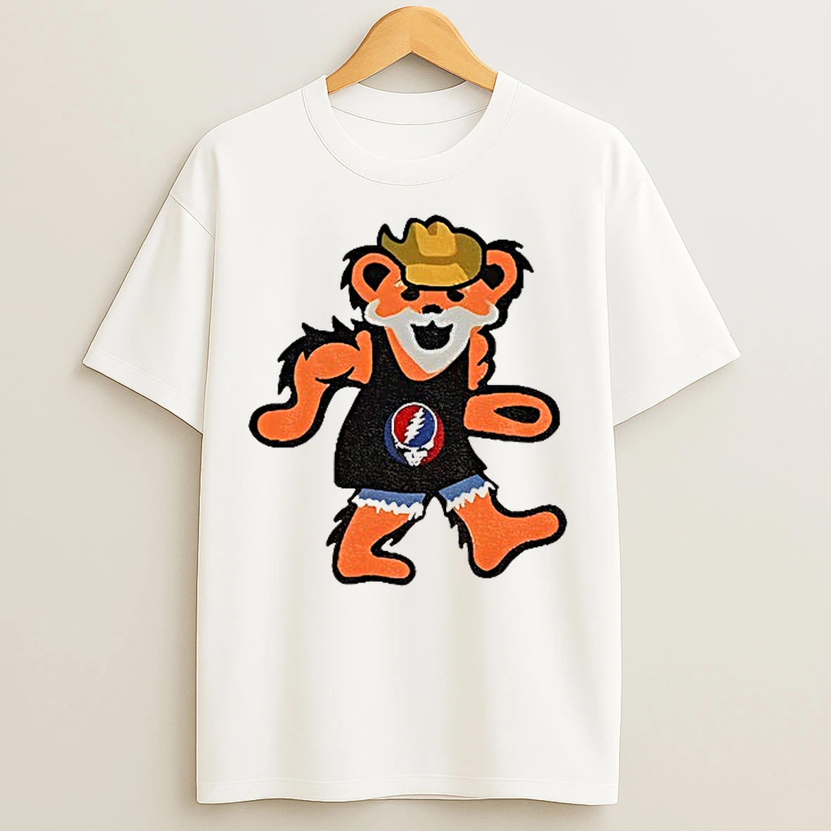 Classic Bobby Dancing Bear Rip Grateful Dead Inspired Bobby Weir T Shirts