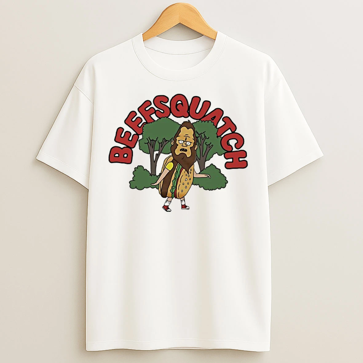 Classic Bobs Burgers Gene Beefsquatch T Shirts