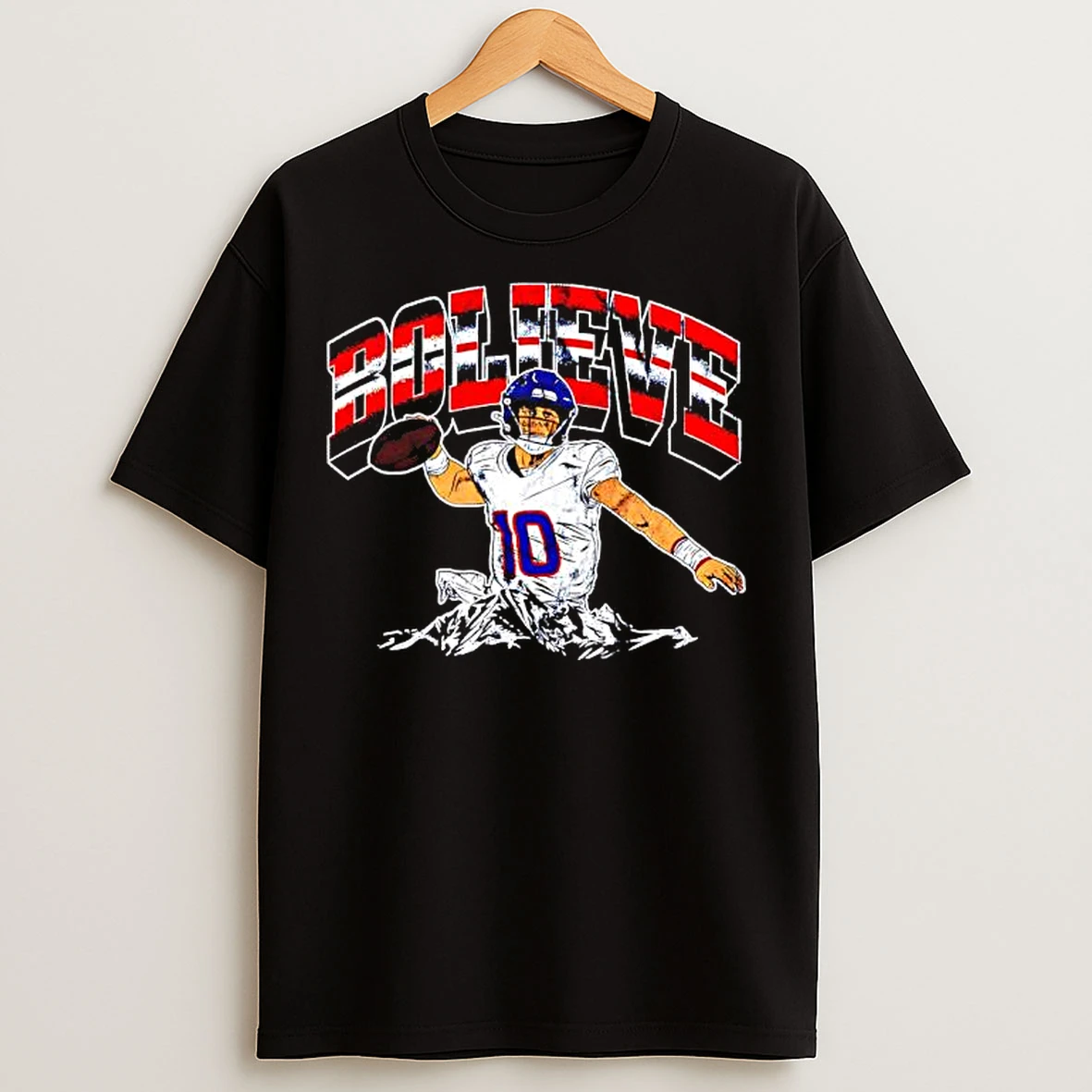 Classic Bolieve Bo Nix Denver Broncos Graphic T Shirts