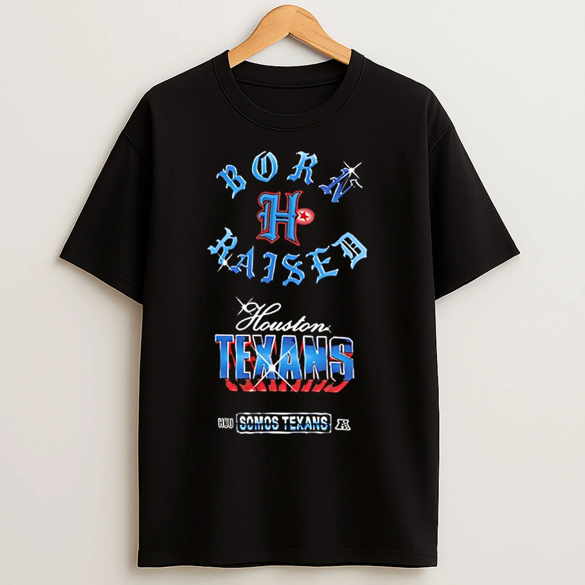 Classic Born Raised Houston Texans Somoss Texans T Shirts