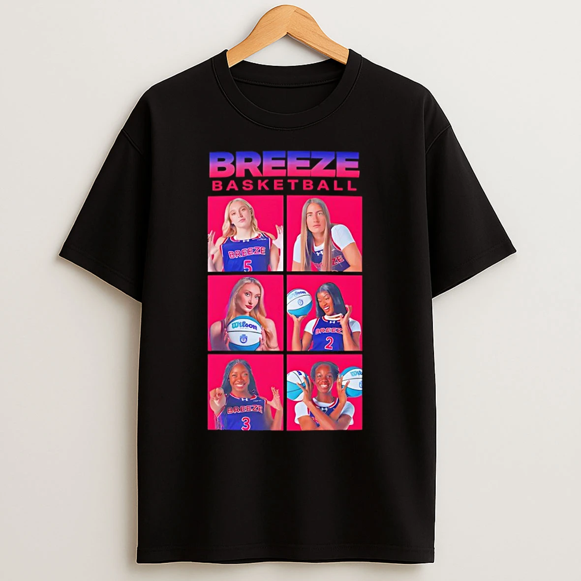 Classic Breeze Basketball Unrivaled Merch Hoops Paige Bueckers T Shirts
