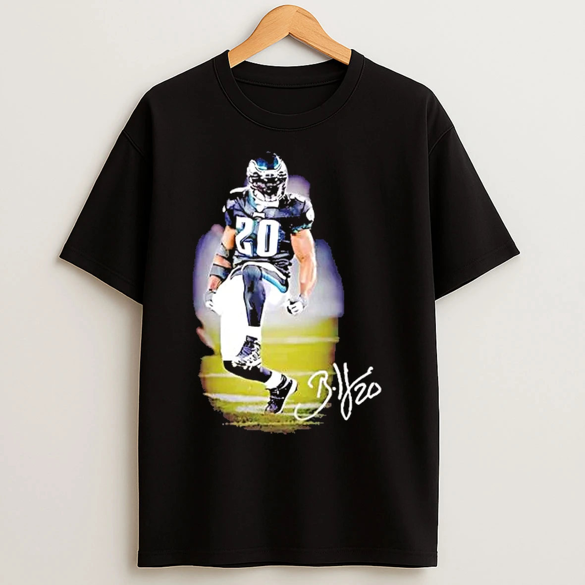 Classic Brian Dawkins Dancing Celebration Eagles Signature T Shirts