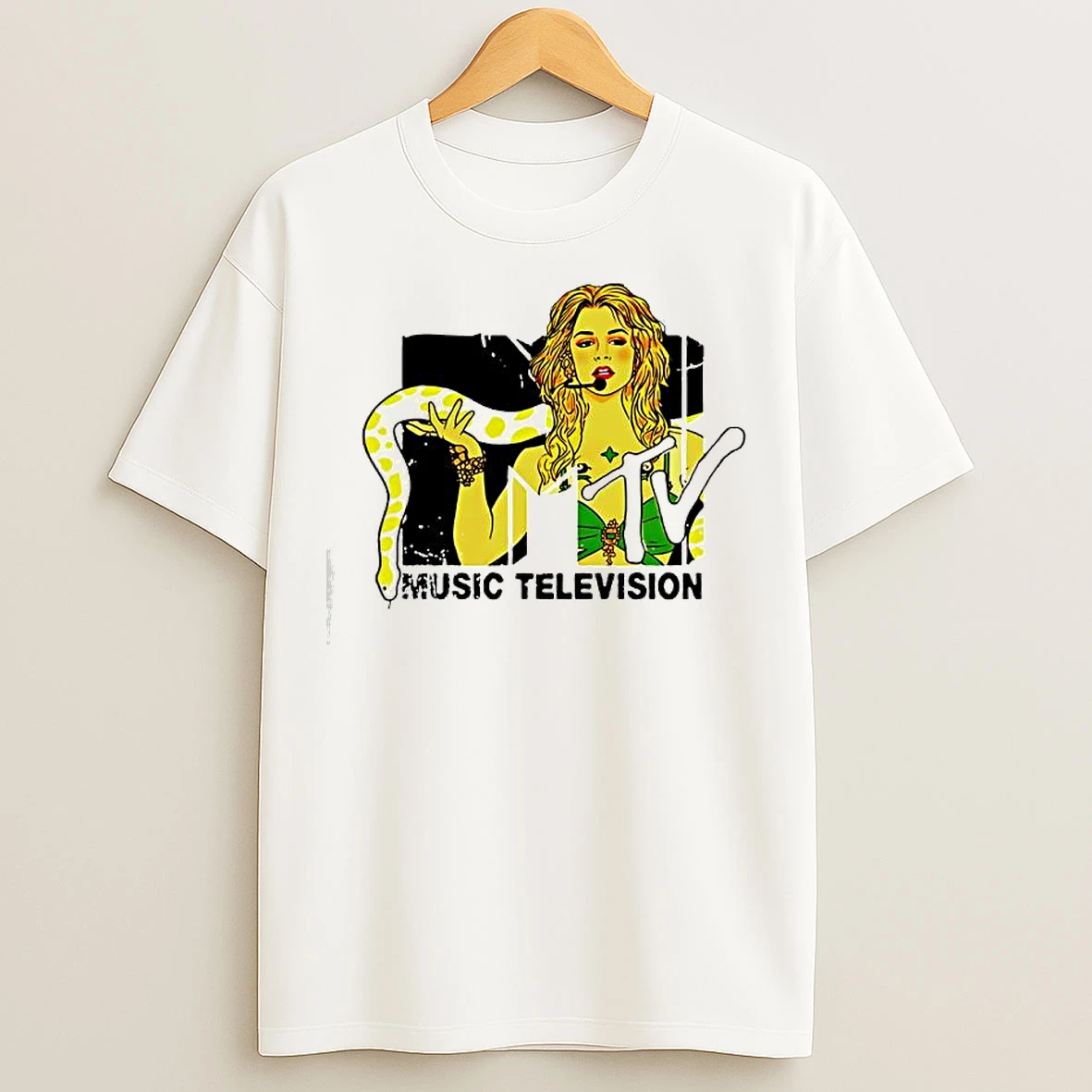 Classic Britney Spears Snake Mtv Music Television Logo T Shirts