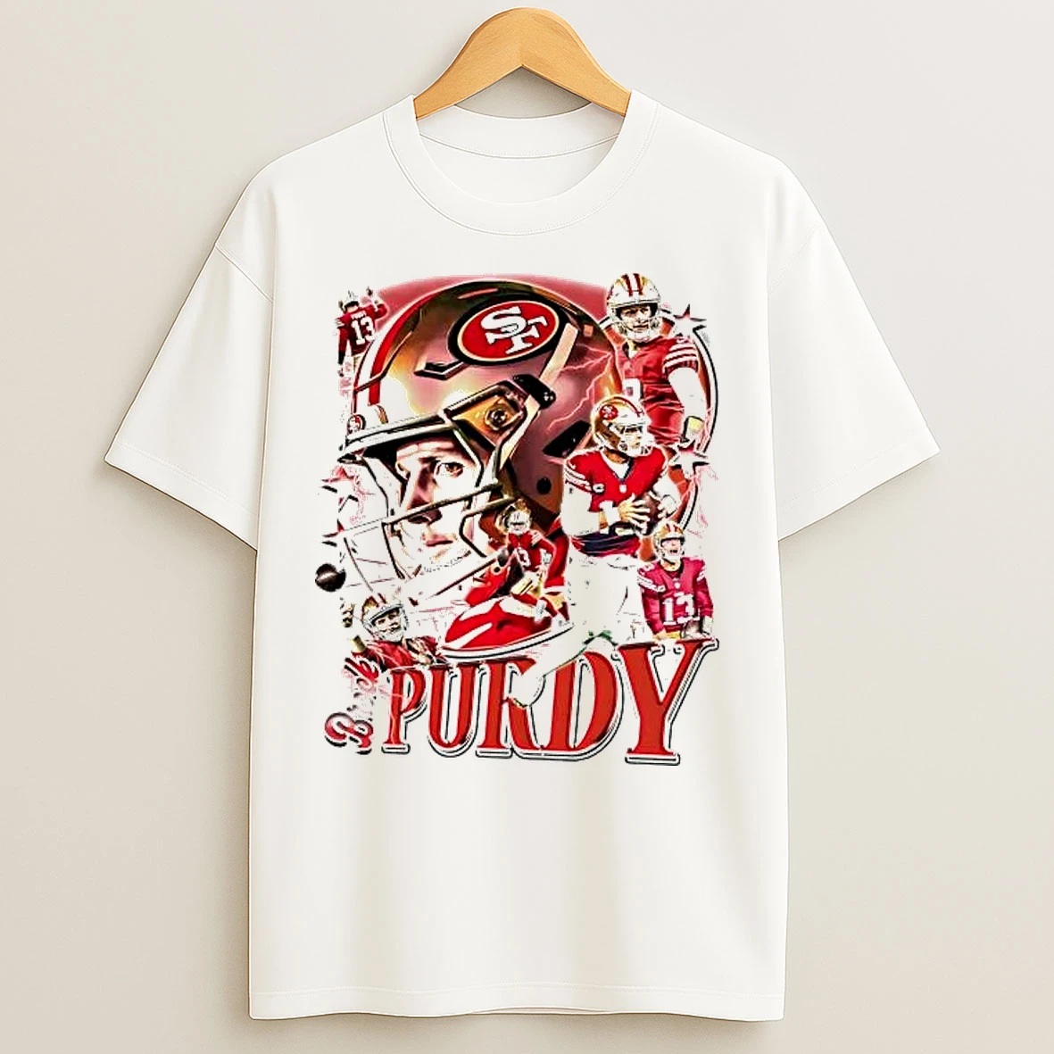Classic Brock Purdy Picture Collage 49ers T Shirts