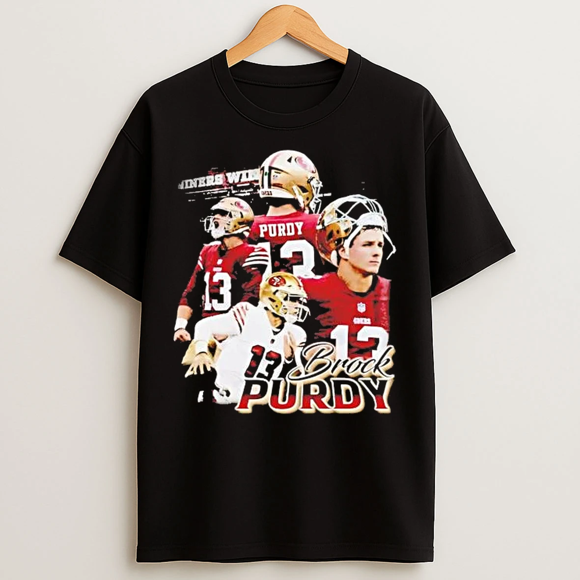 Classic Brock Purdy Winners Picture Collage Moments San Francisco 49ers T Shirts