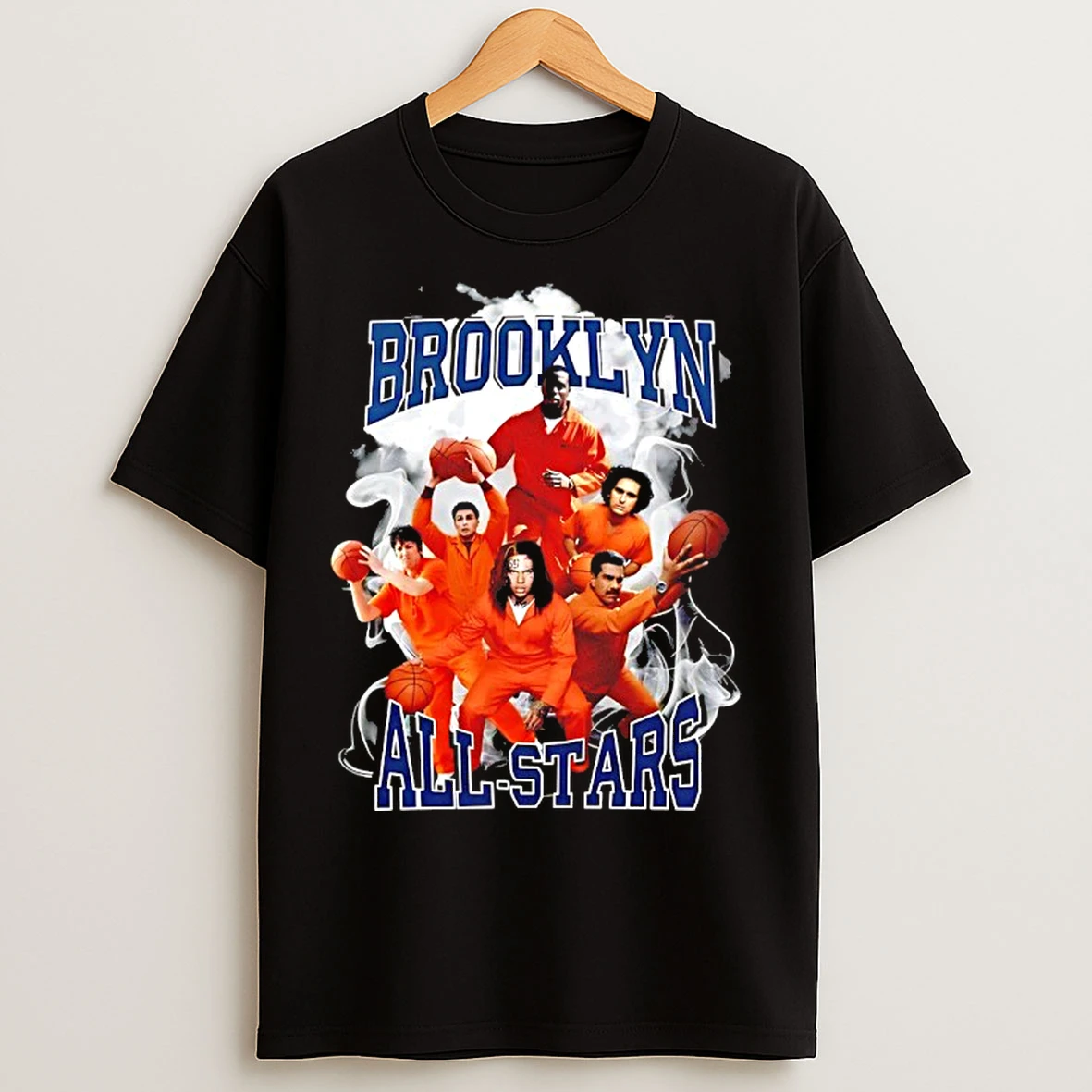 Classic Brooklyn All Stars Maduro Diddy 6ix9ine Ny Jail Graphic T Shirts