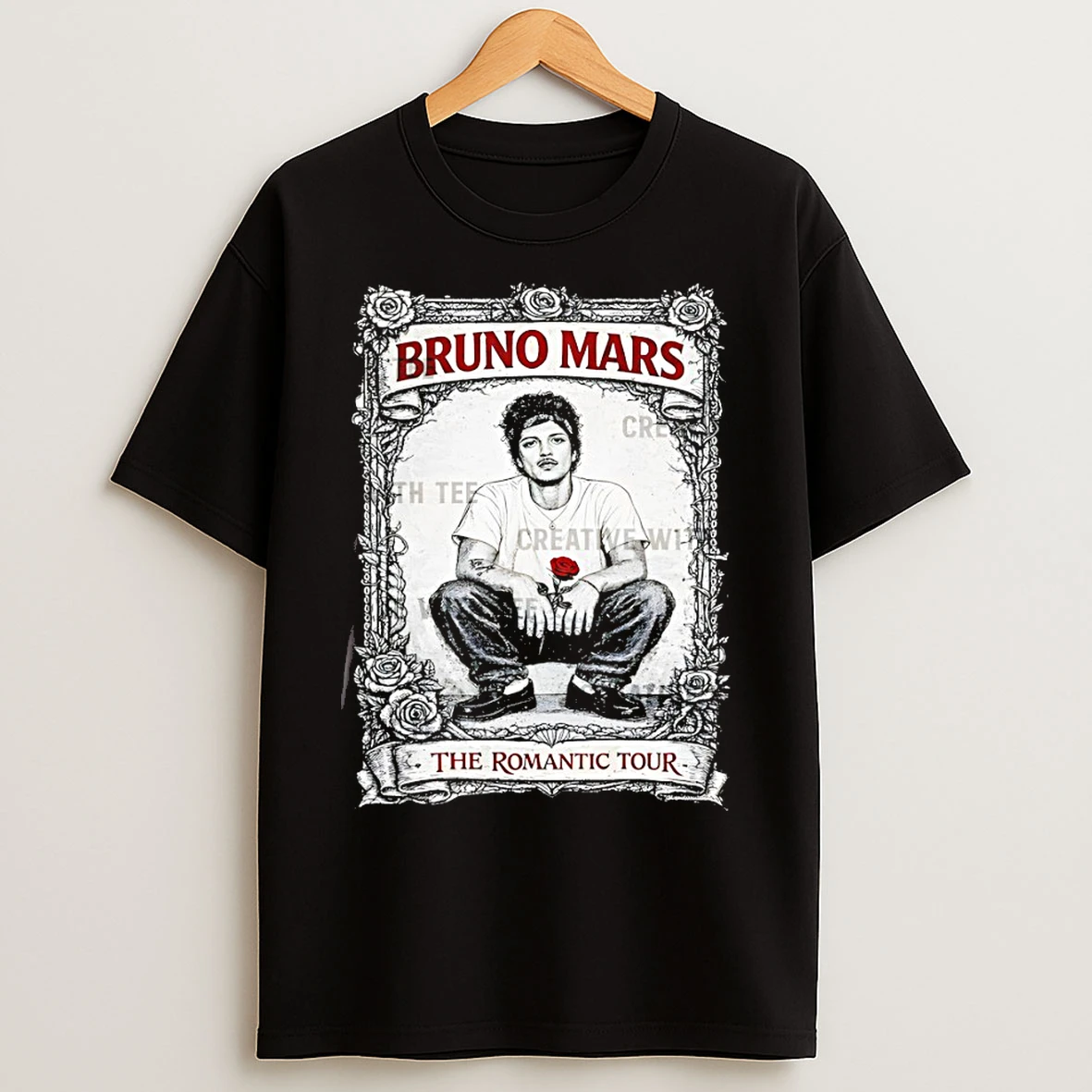 Classic Bruno Mars The Romantic Tour Pop Soul Concert Vintage T Shirts