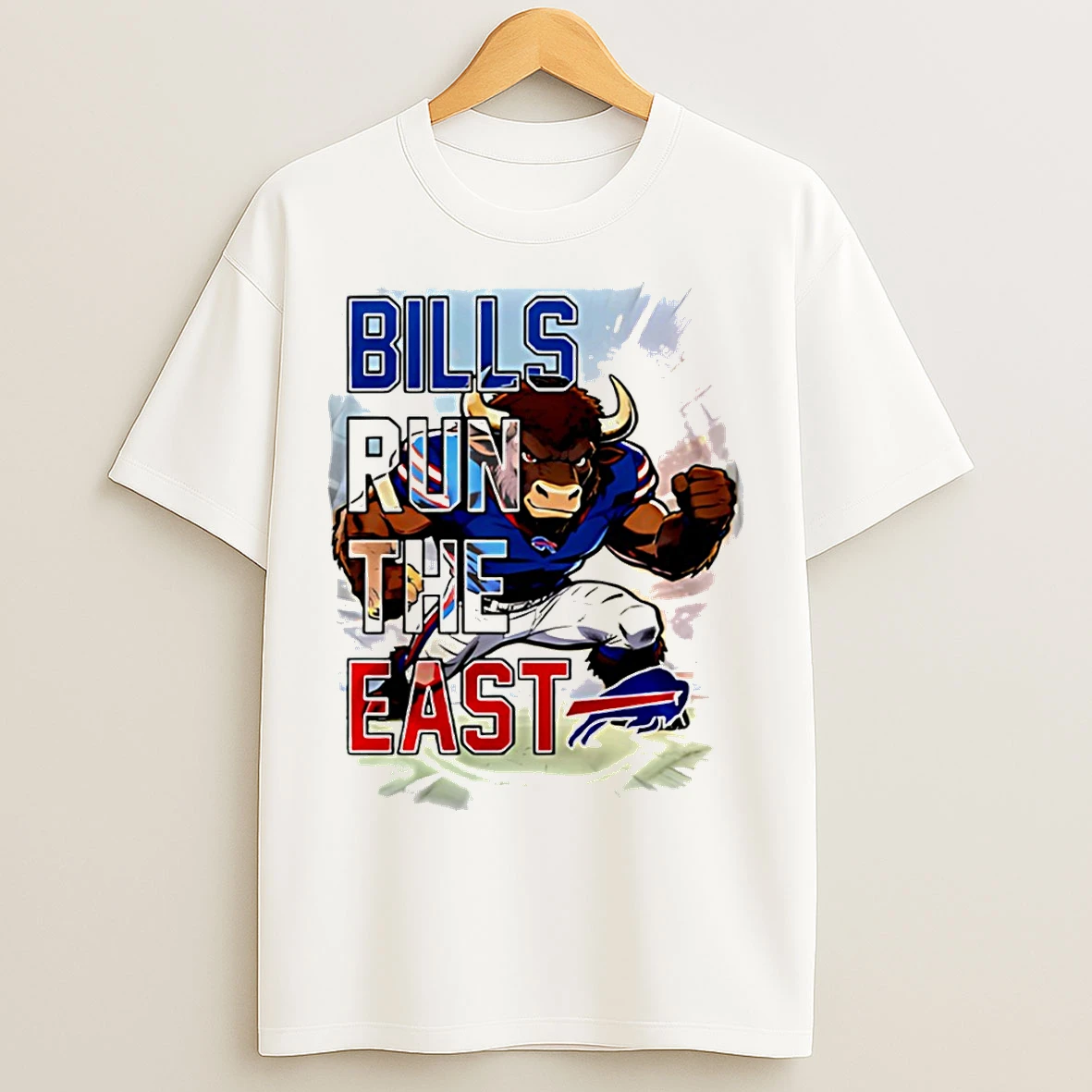 Classic Buffalo Bills 2025 Nfl Wild Card Weekend Bills Run The East Mascot T Shirts