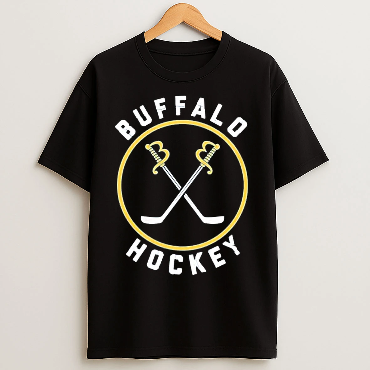 Classic Buffalo Sabres Sword Hockey Lets Go T Shirts