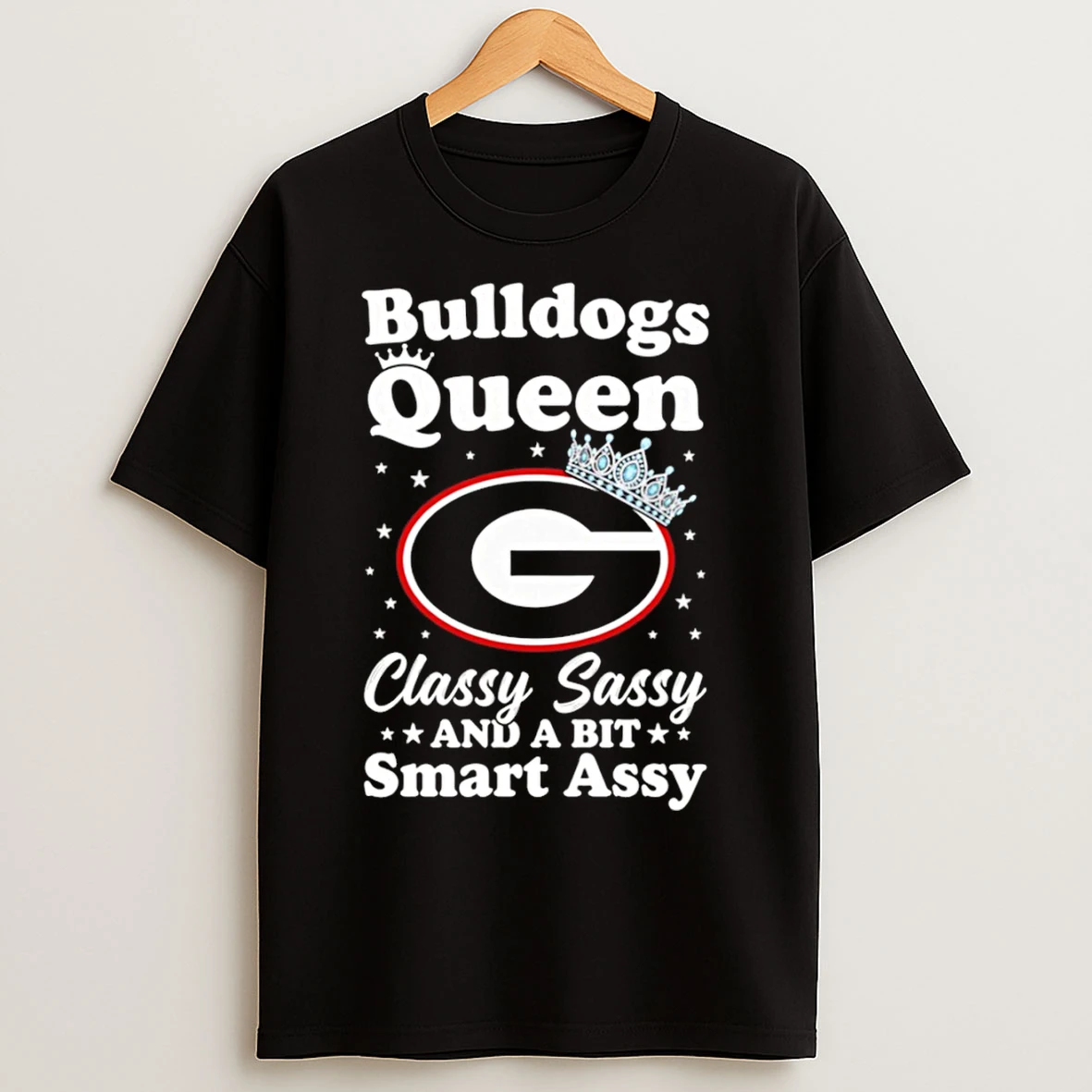 Classic Bulldogs Football Queen Classy Sassy Smart Assy T Shirts