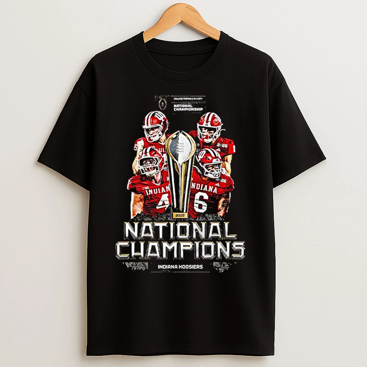 Classic Cfp National Championship 2025 2026 Indiana Hoosiers National Champions Perfection Never Daunted T Shirts