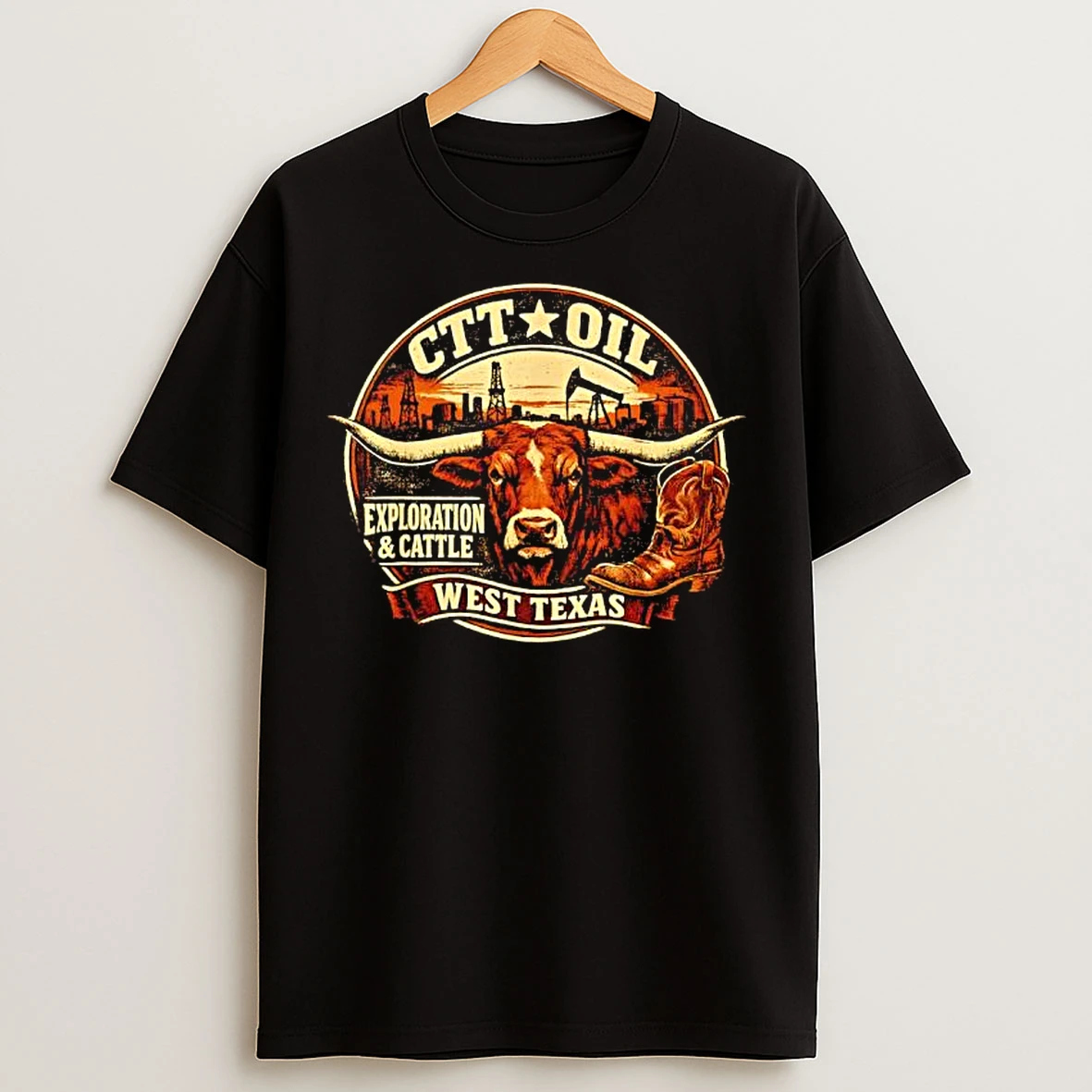Classic Ctt Oil Exploration And Cattle Vintage T Shirts