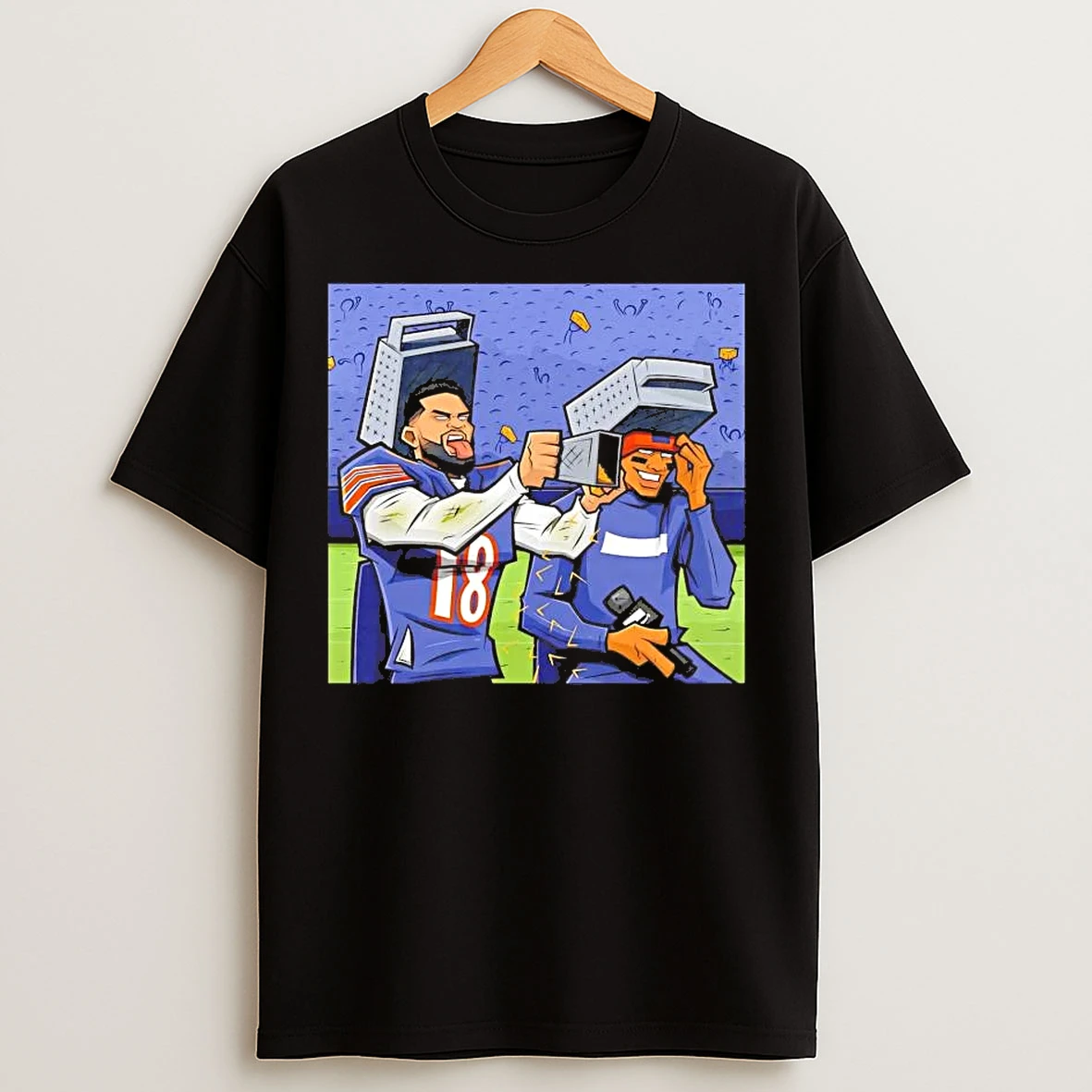Classic Caleb Williams 2026 Trolling Packers Caricature T Shirts