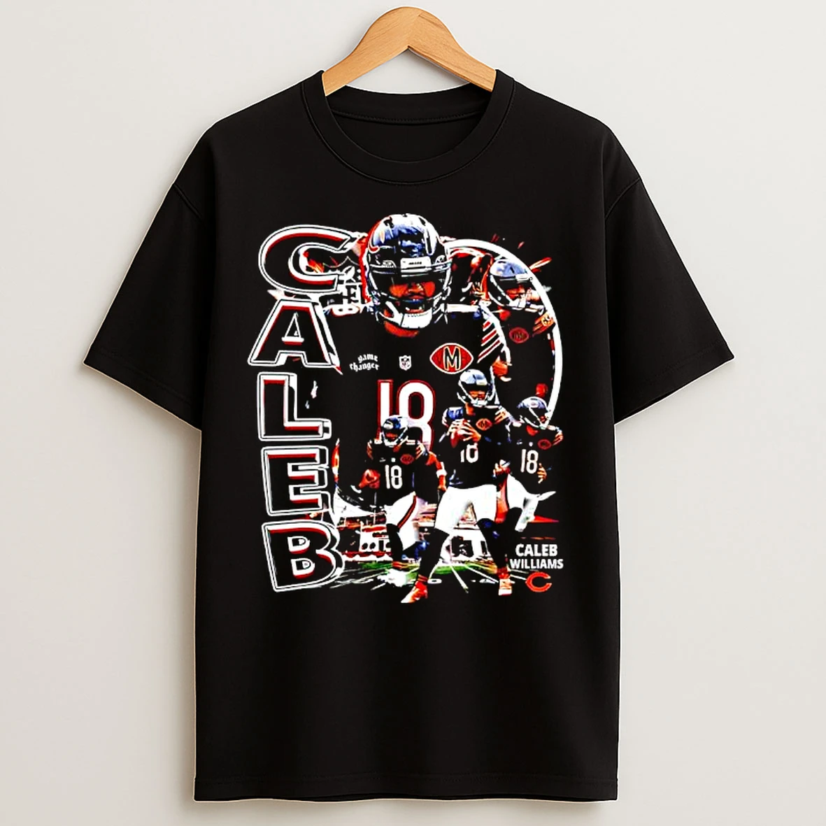 Classic Caleb Williams Chicago Bears Fan Graphic T Shirts