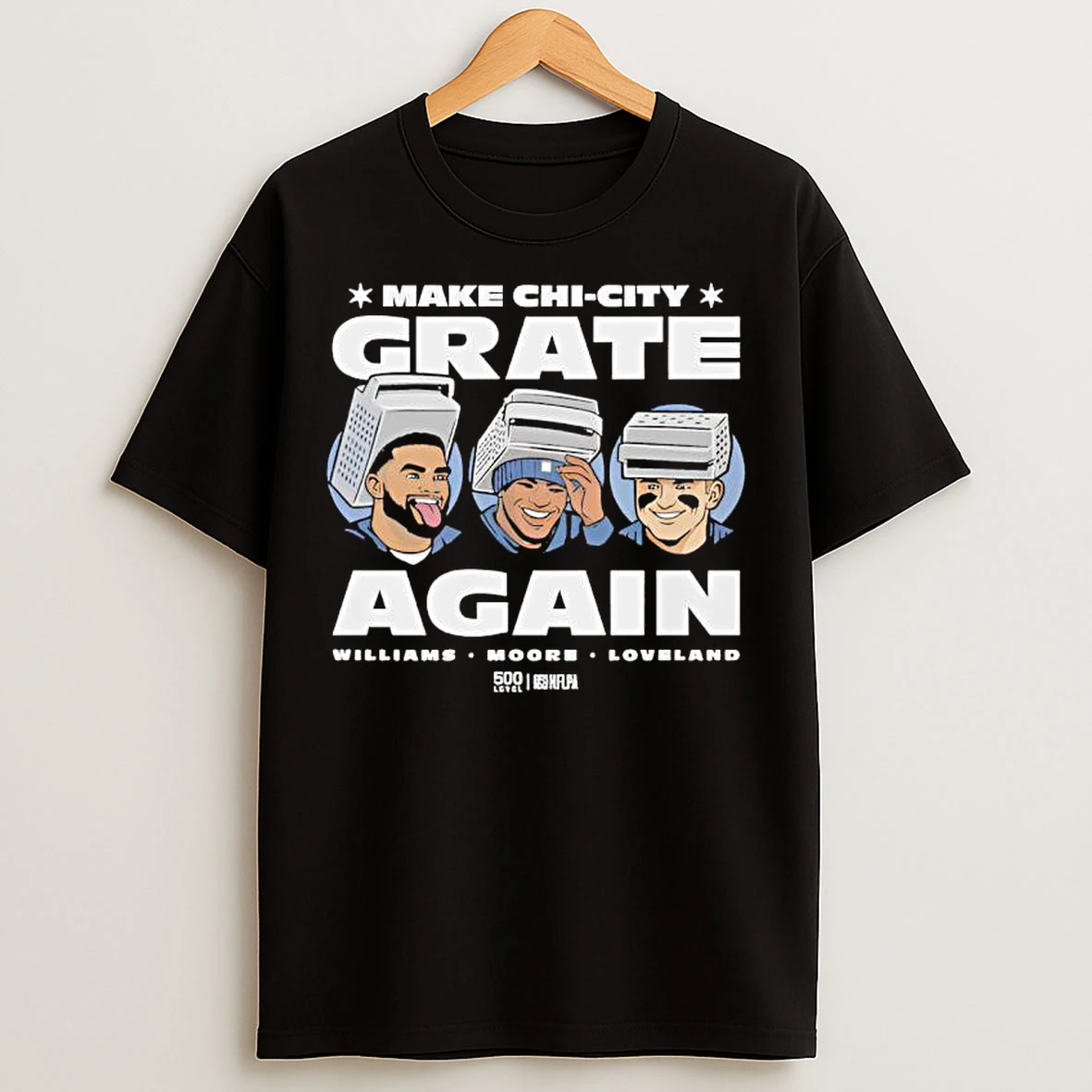 Classic Caleb Williams Chicago Cheese Grater Heads T Shirts