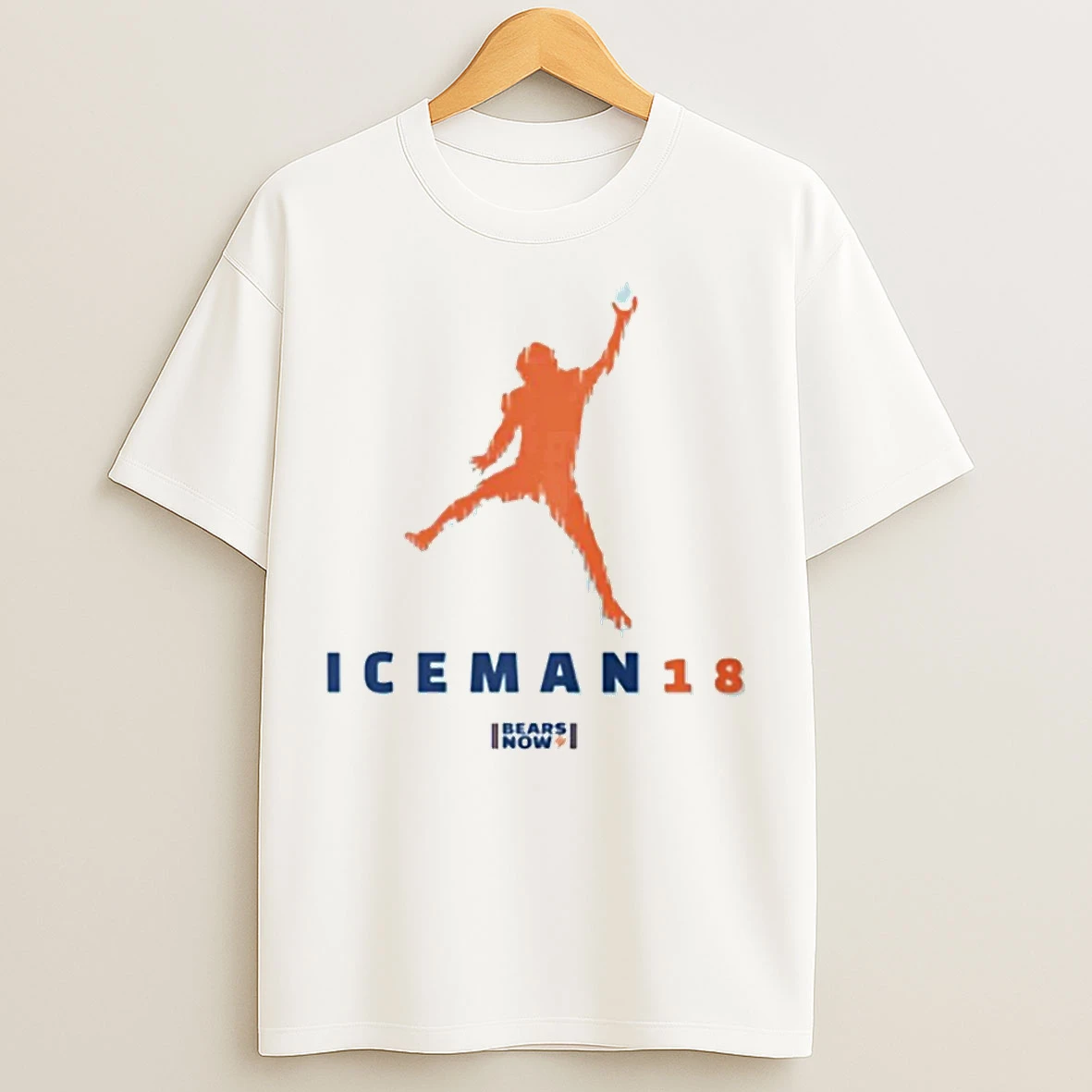 Classic Caleb Williams Silhouette Iceman 18 Chicago Bears Football T Shirts