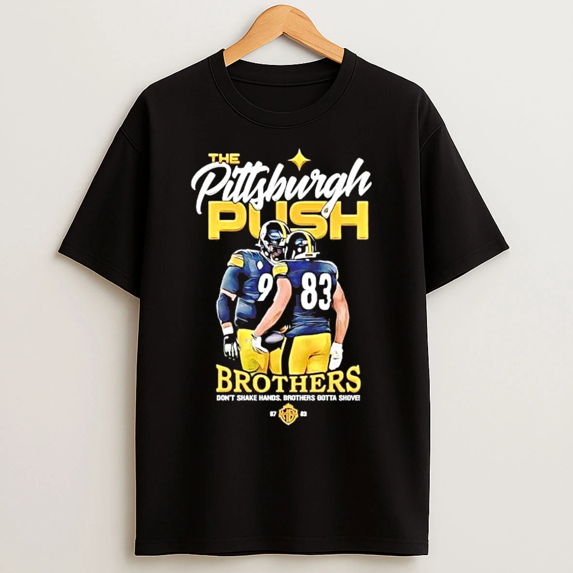 Classic Cameron Heyward And Connor Heyward The Pittsburgh Push Brothers T Shirts