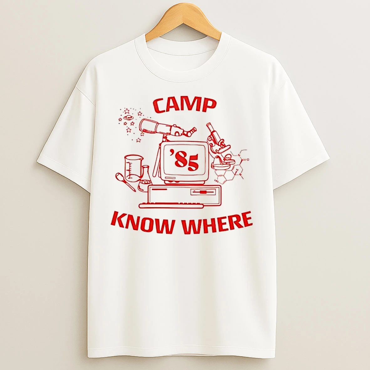 Classic Camp Know Where Ringer 85 T Shirts