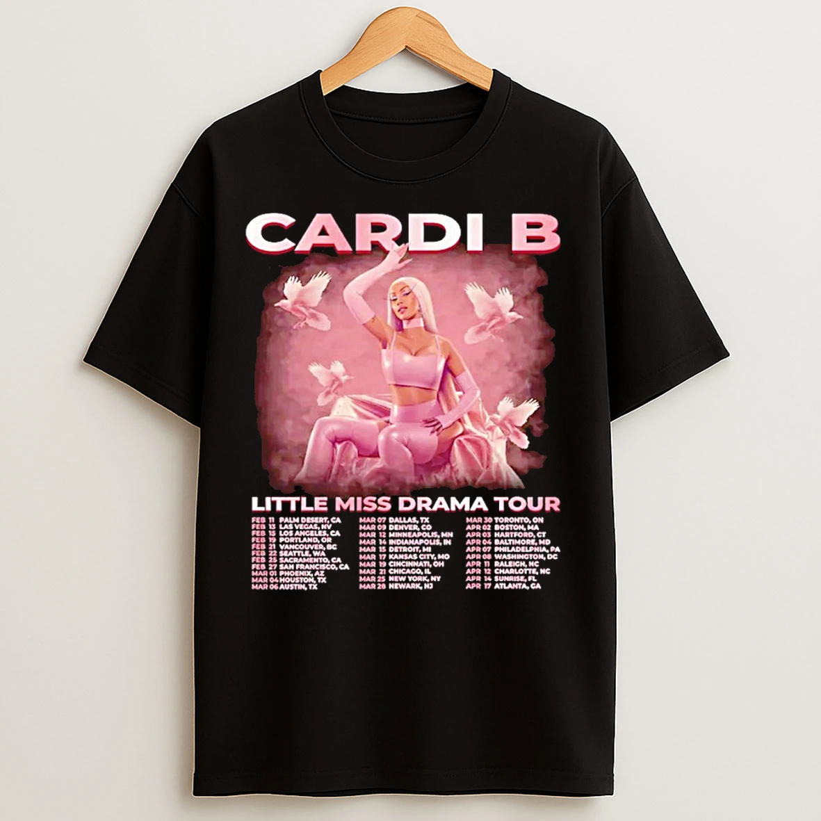 Classic Cardi B Little Miss Drama Tour Schedule T Shirts
