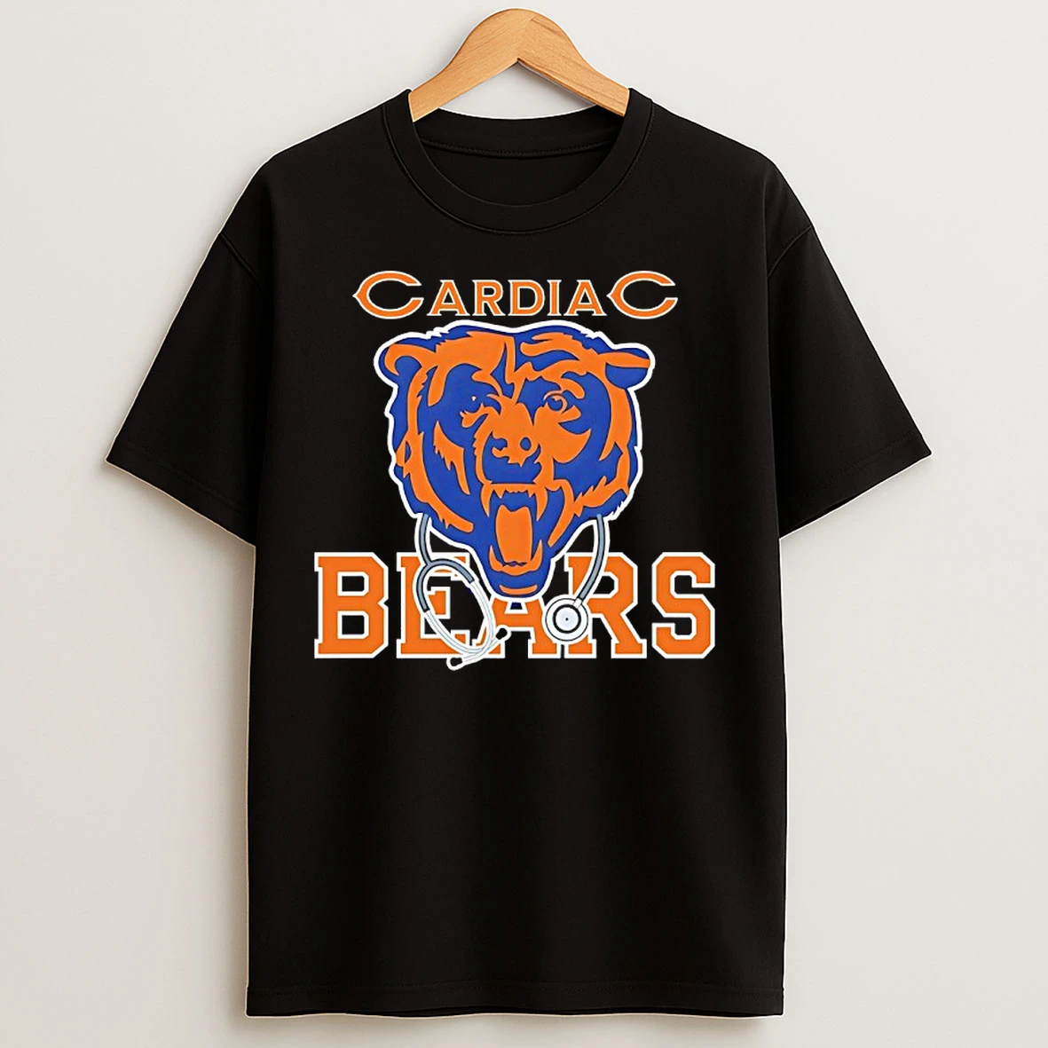 Classic Cardiac Bears Chicago Bears Football Logo T Shirts