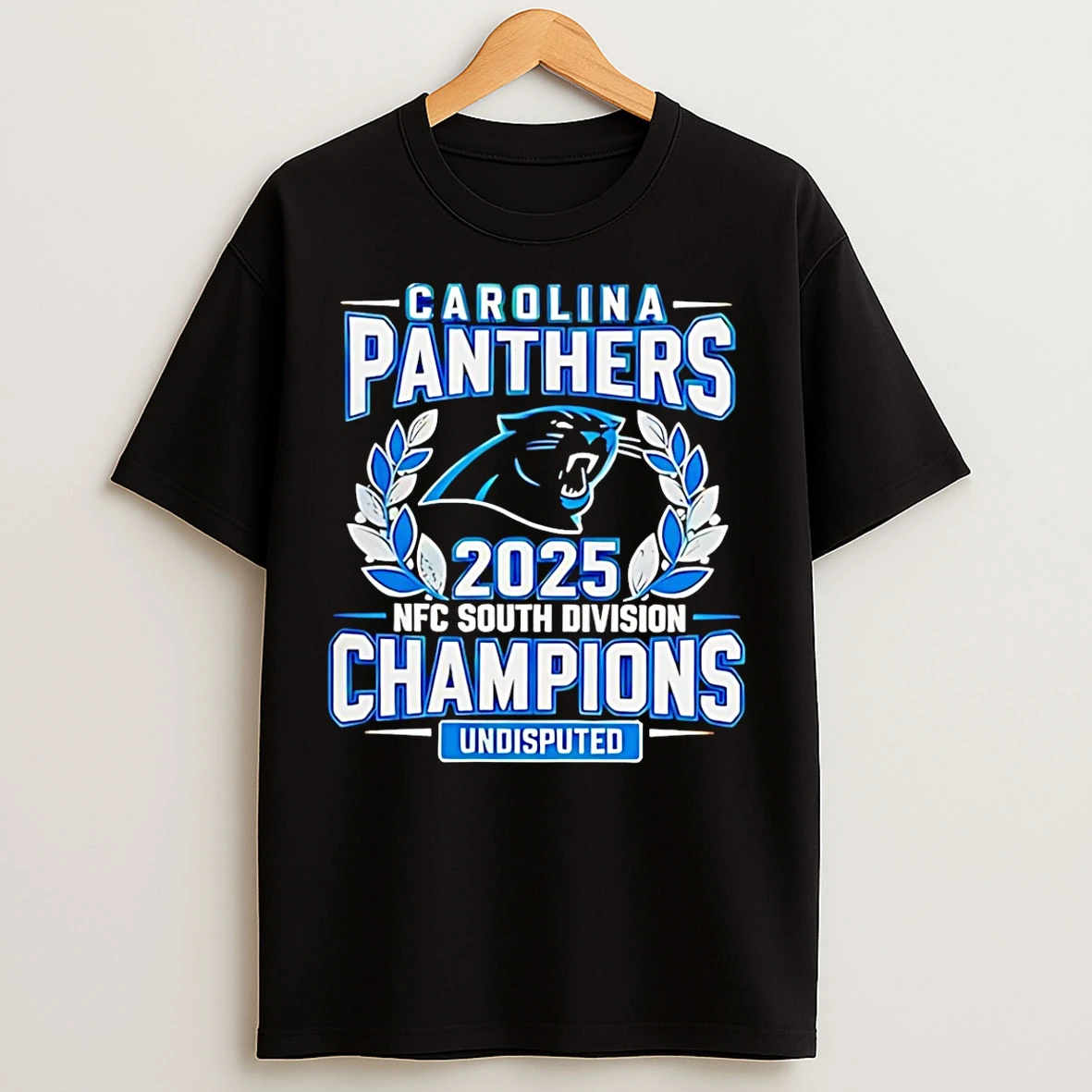 Classic Carolina Panthers Nfc South Division Champions 2025 2026 Season T Shirts