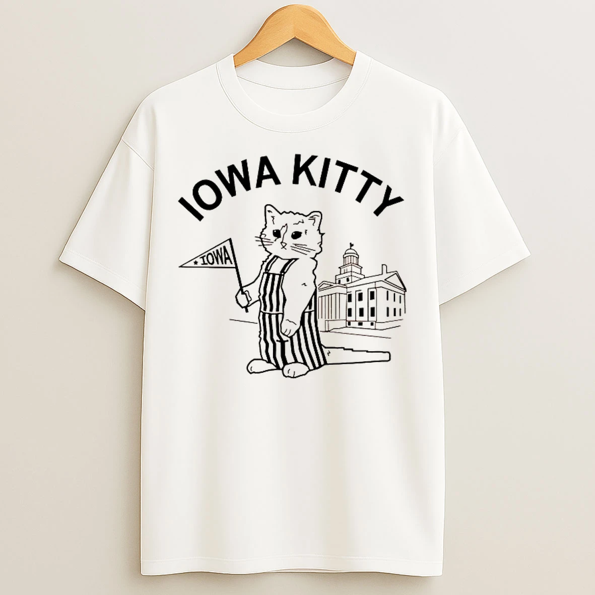 Classic Cat Iowa Kitty Iowa Flag 2026 T Shirts