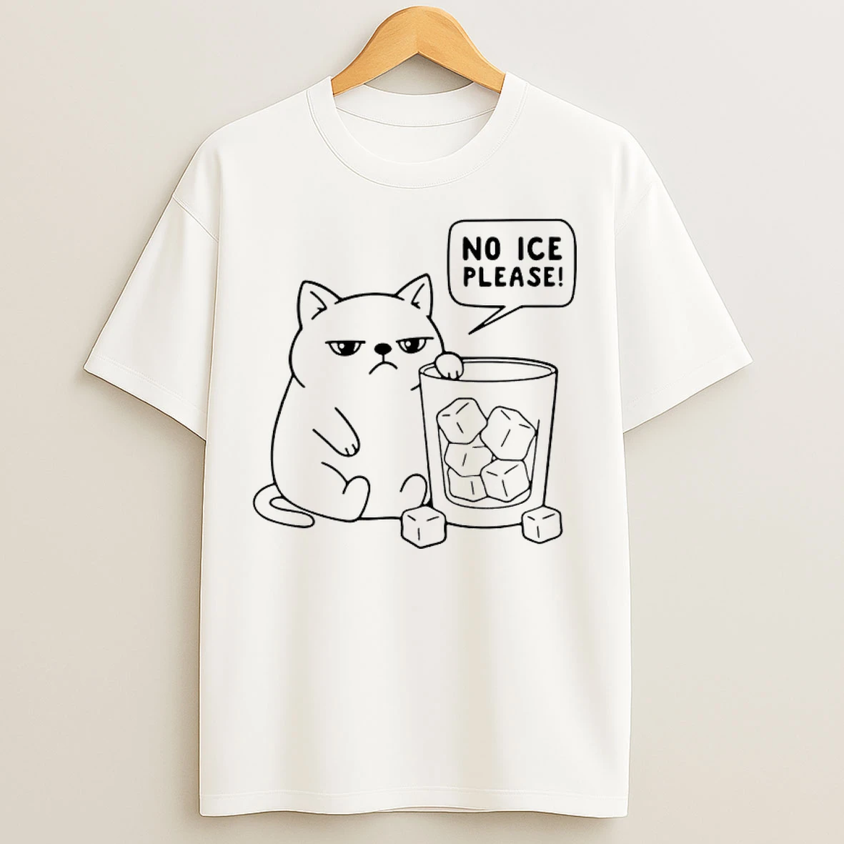 Classic Cat No Ice Please Meme T Shirts
