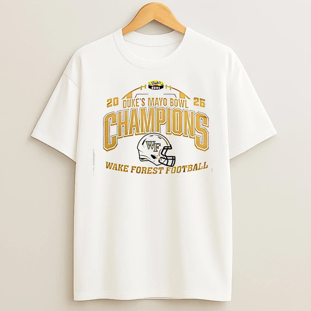Classic Champions Wake Forest Demon Deacons 2026 Dukes Mayo Bowl T Shirts