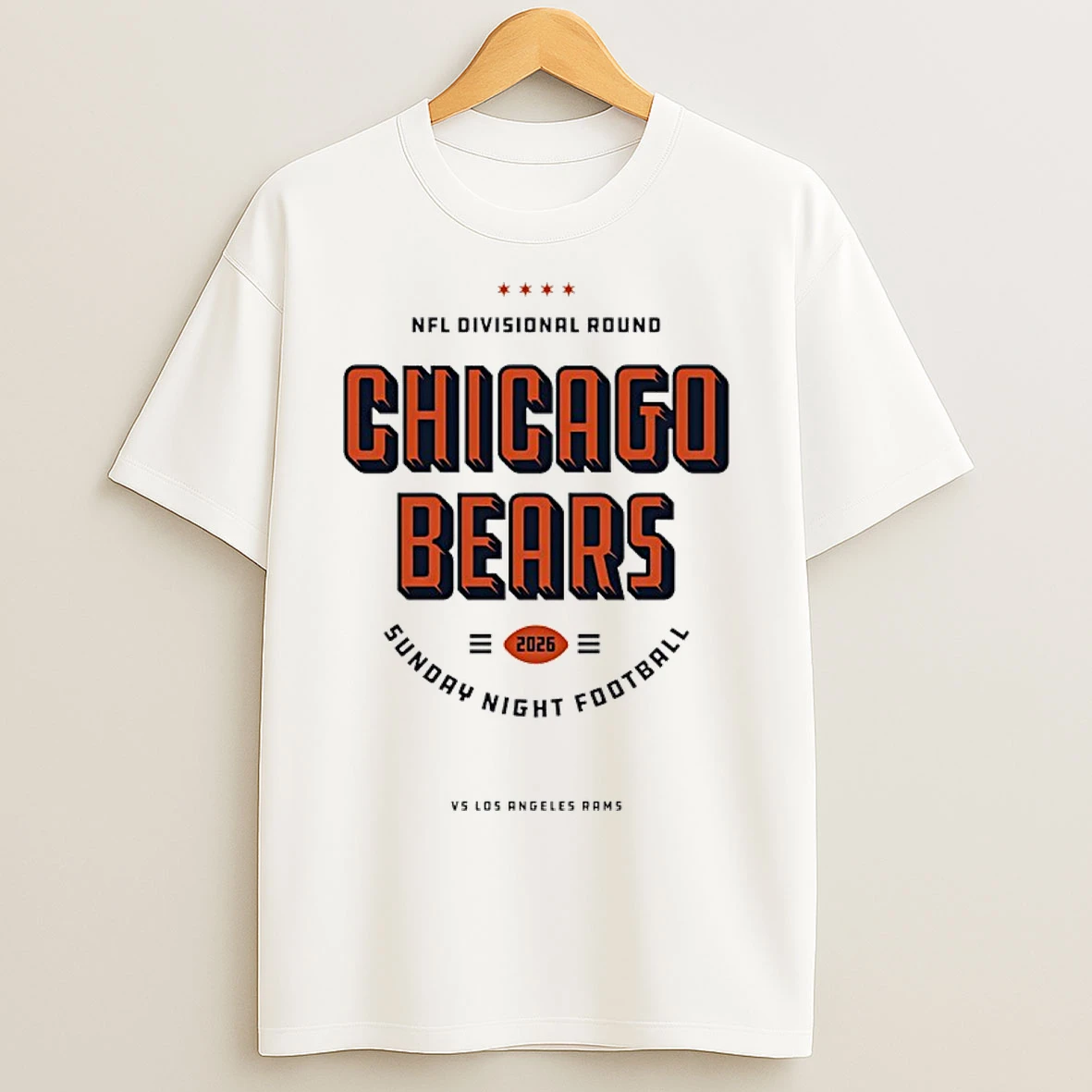 Classic Chicago Bears 2026 Nfl Divisional Round Sunday Night Football T Shirts