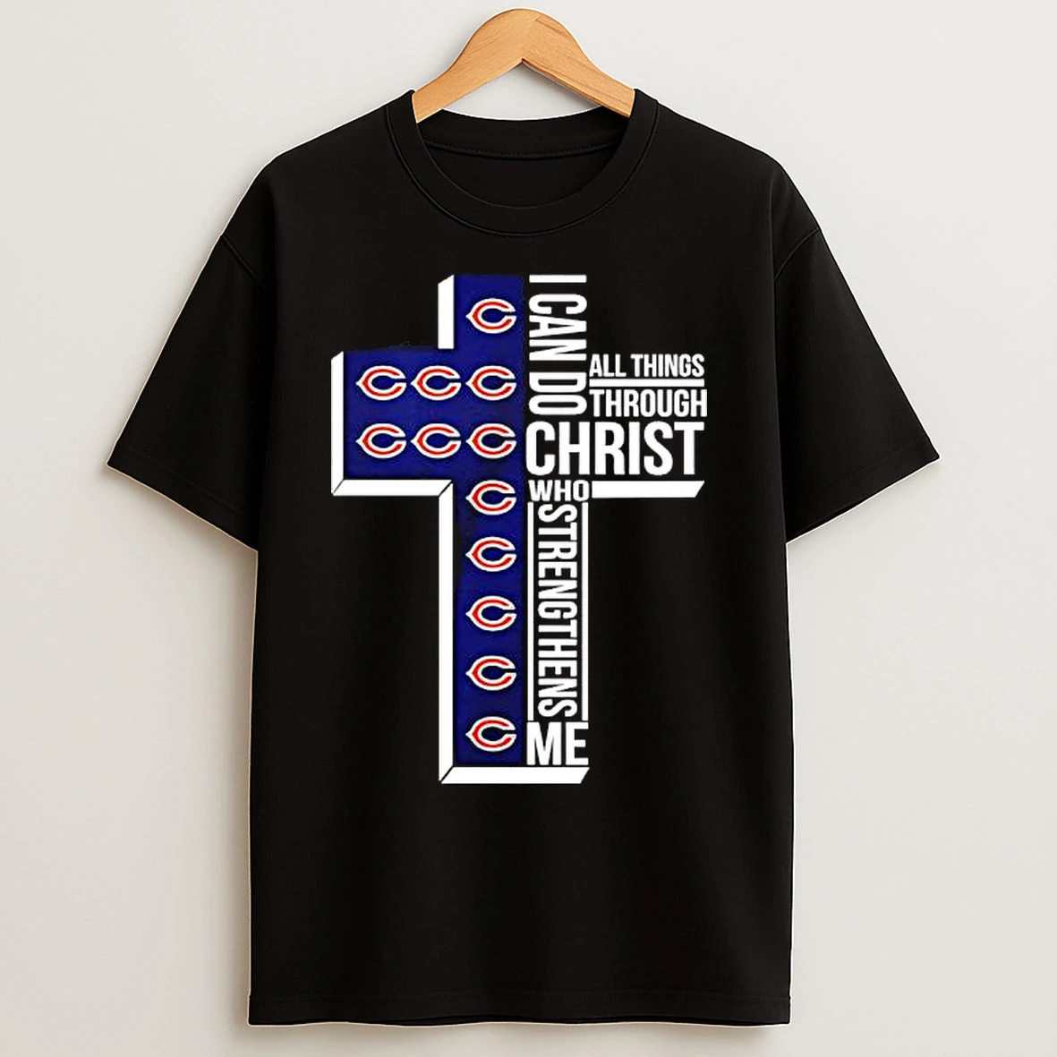 Classic Chicago Bears I Can Do All Things Through Christ Who Strengthens Me T Shirts