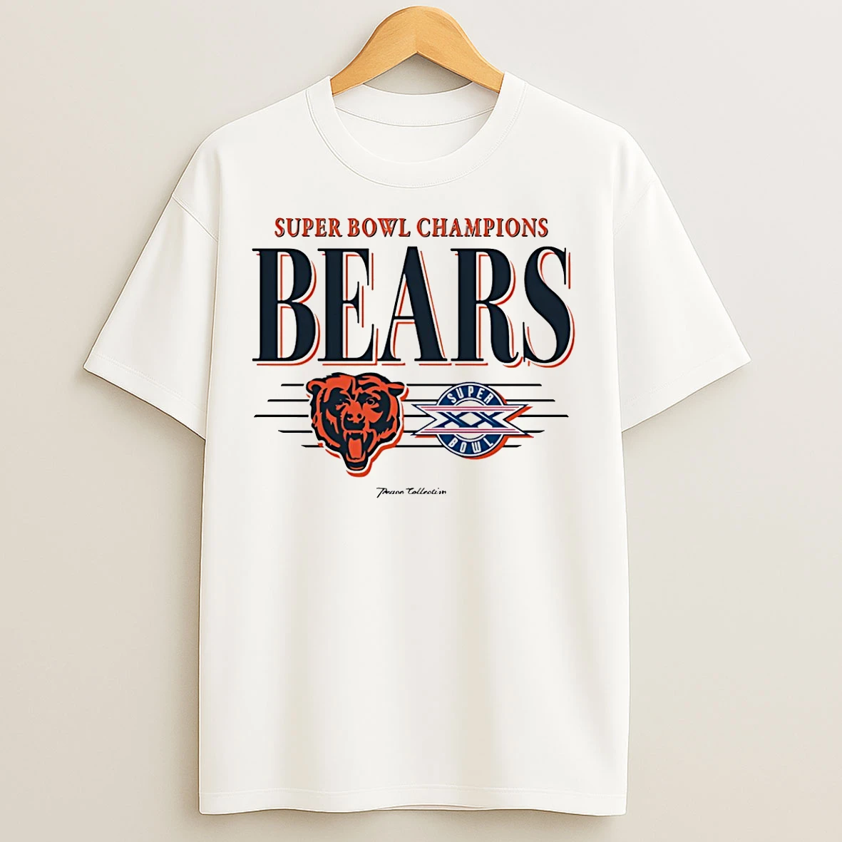 Classic Chicago Bears Super Bowl Champions Xx Vintage T Shirts