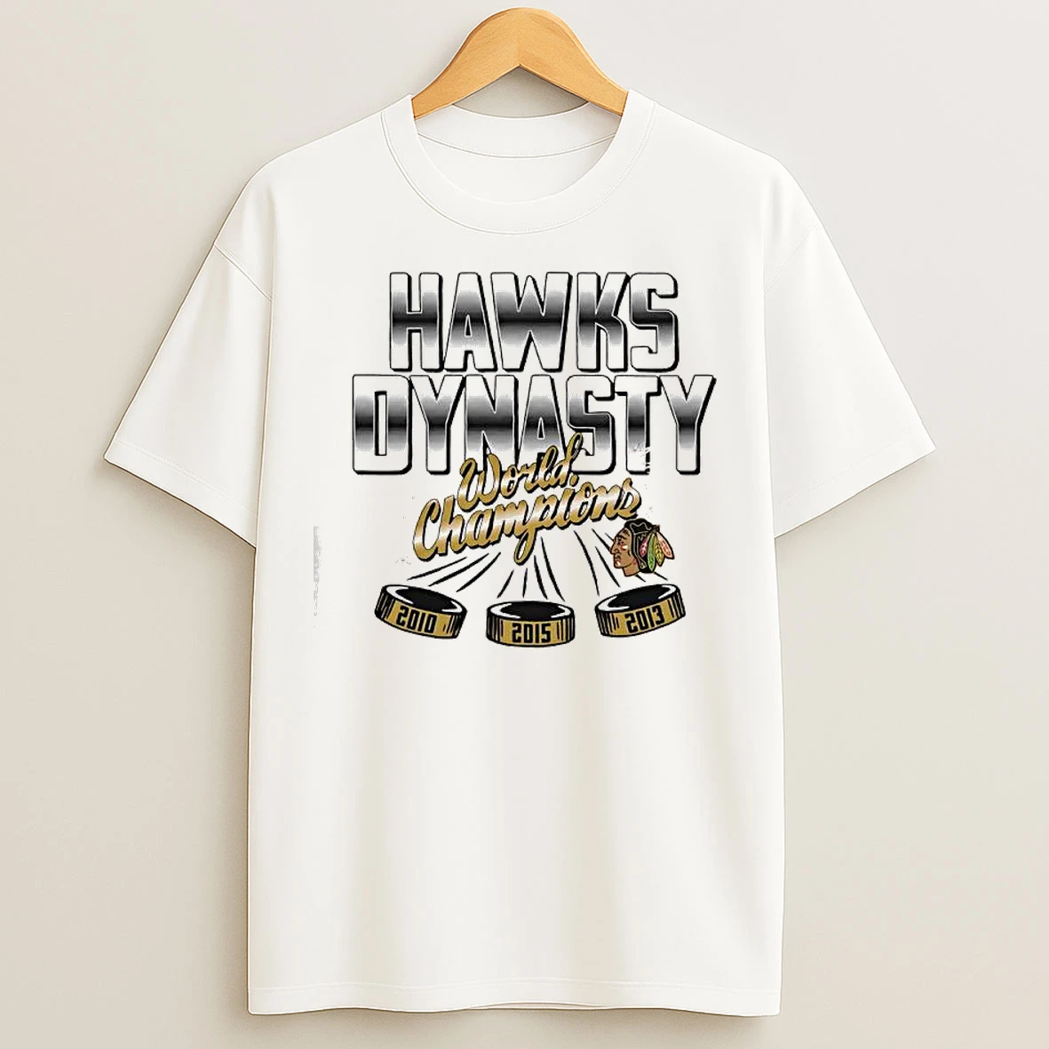 Classic Chicago Blackhawks Hawks Dynasty 2010 2015 2013 World Champions T Shirts