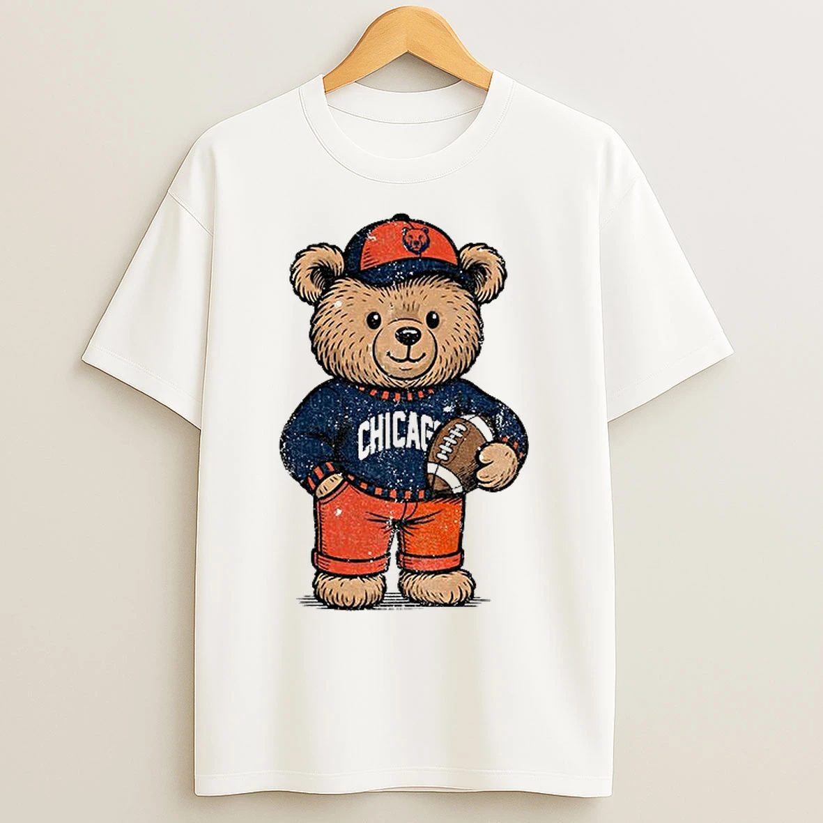 Classic Chicago Teddy Bear Chicago Bears Football Nfl T Shirts