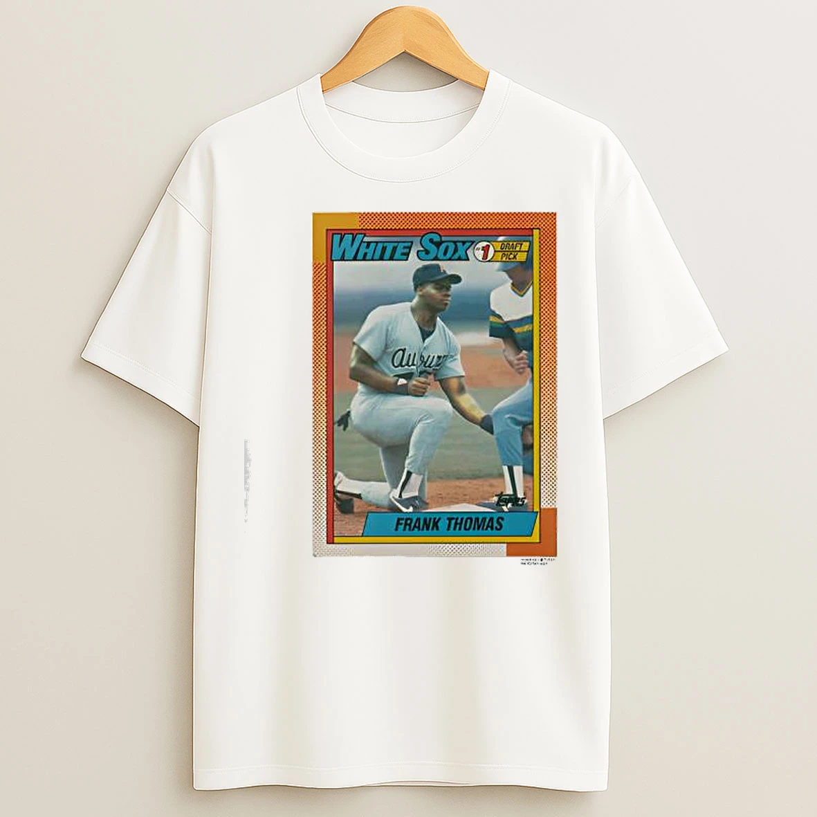 Classic Chicago White Sox Frank Thomas 1990 Topps Baseball Rookie T Shirts