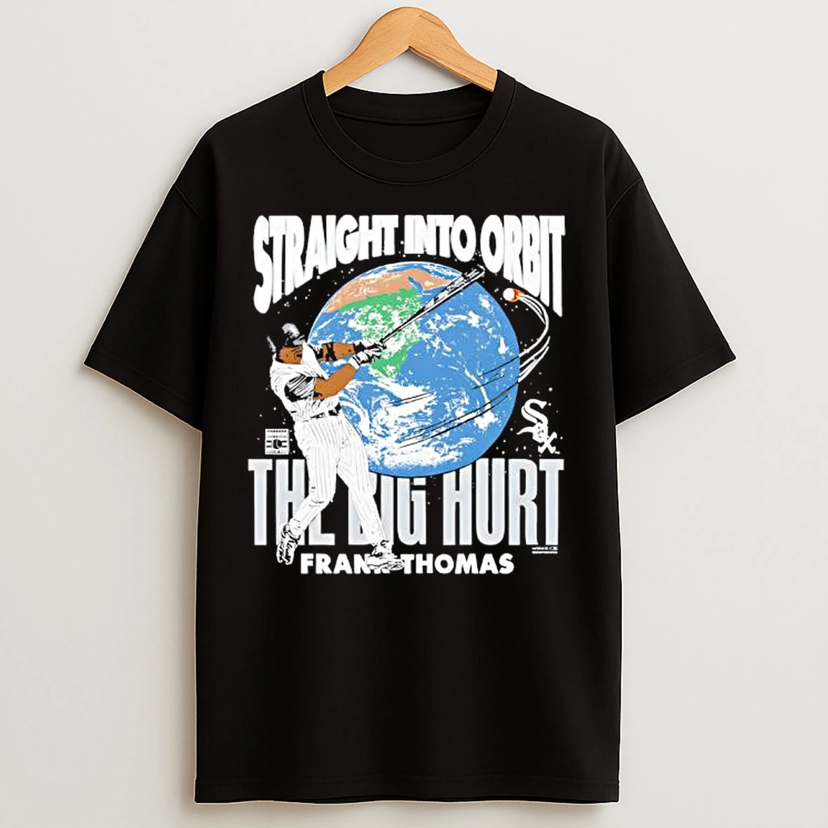 Classic Chicago White Sox Frank Thomas Straight Into Orbit Player Graphic T Shirts