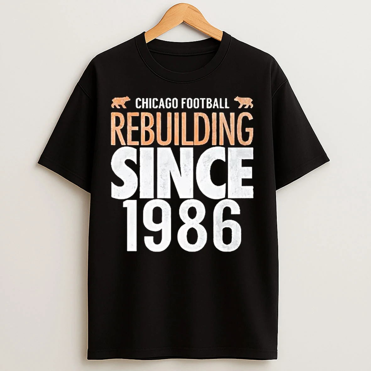 Classic Chicago Football Rebuilding Since 1986 T Shirts