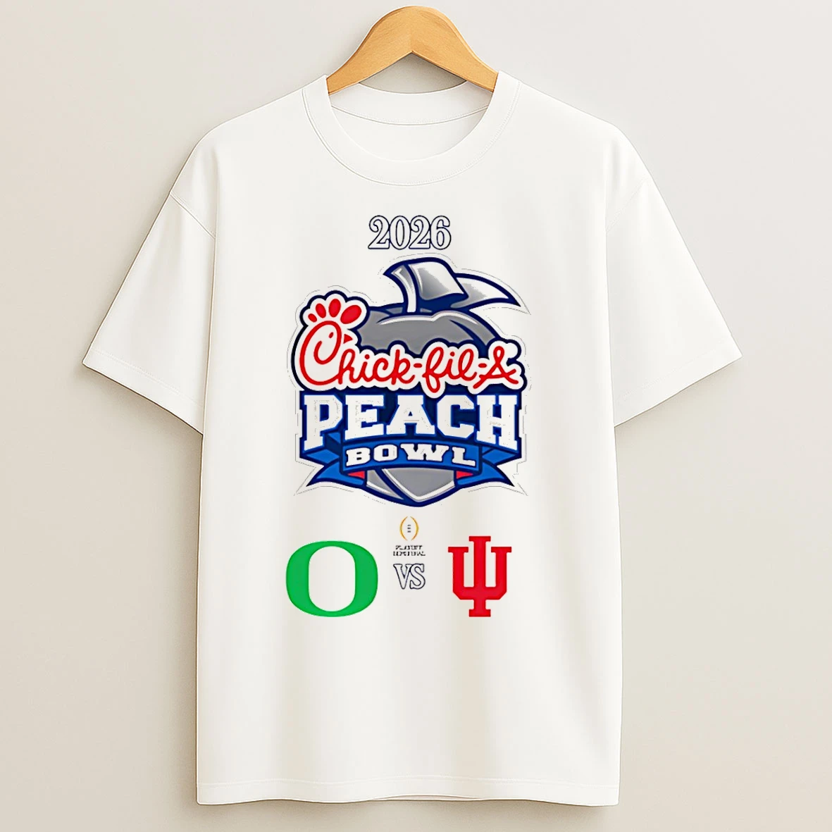 Classic Chick Fil A Peach Bowl 2026 Oregon Vs Indiana T Shirts