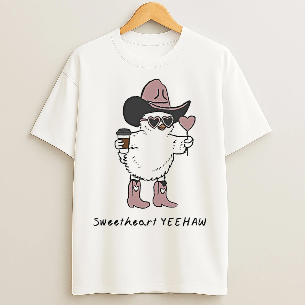 Classic Chicken Cowboy Sweetheart Yeehaw T Shirts
