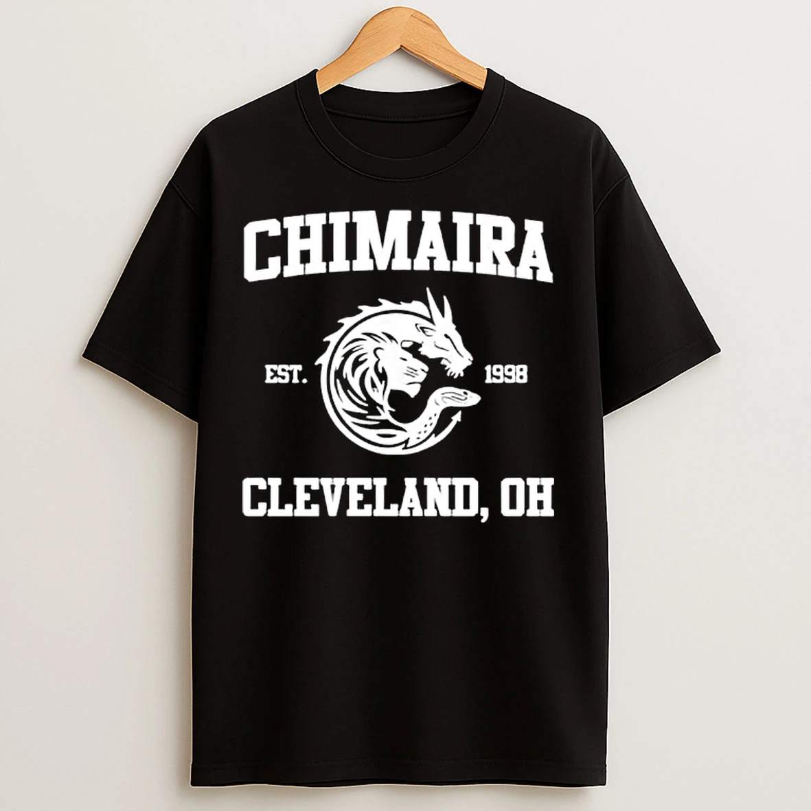 Classic Chimaira Cleveland Oh Est 1998 Dragon Lion Snake T Shirts