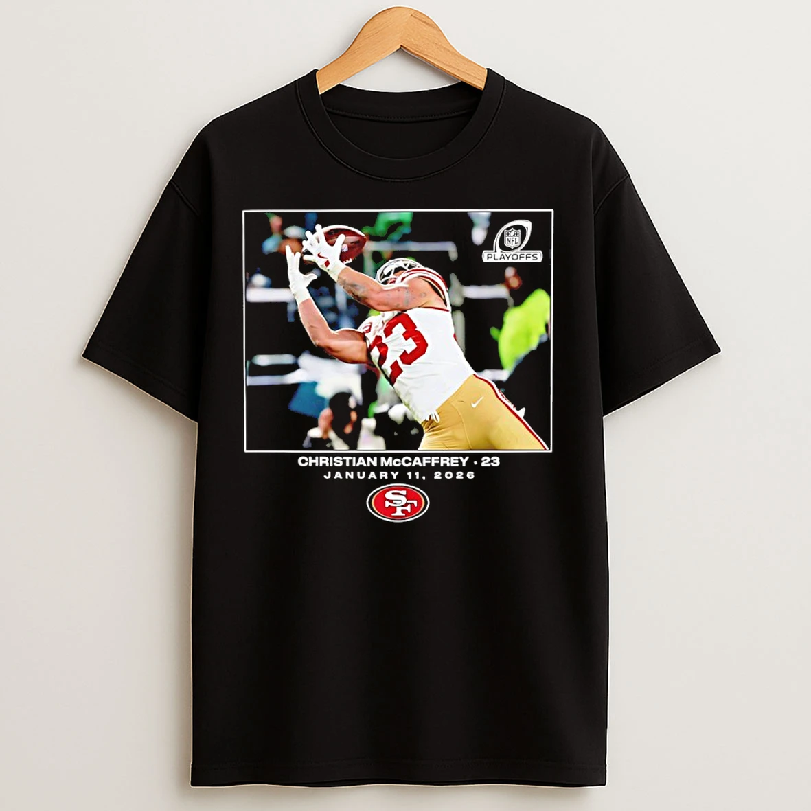 Classic Christian Mccaffrey San Francisco 49ers 2026 Nfl Player Moment T Shirts