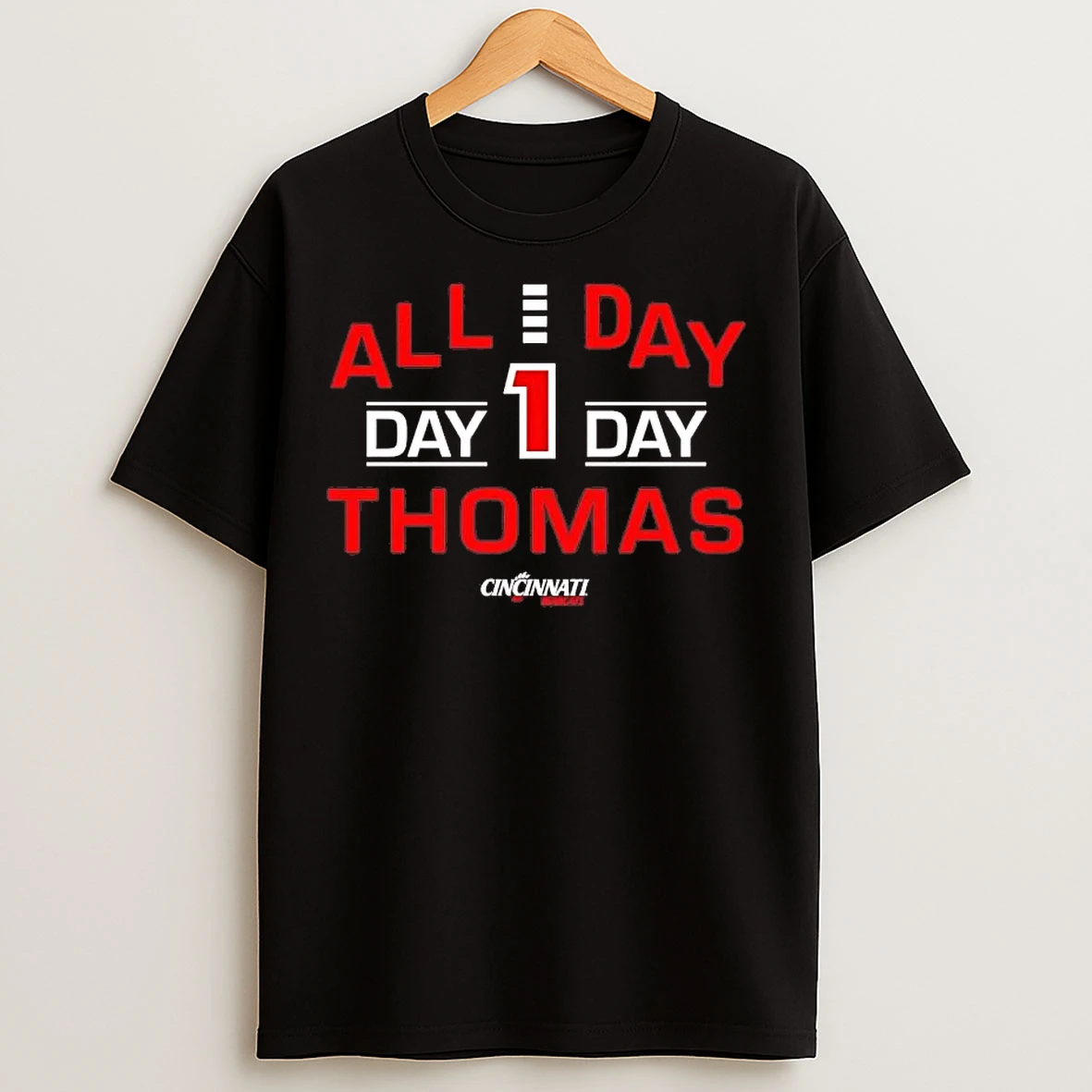 Classic Cincinnati Bearcats All Day Thomas Day 1 Day T Shirts