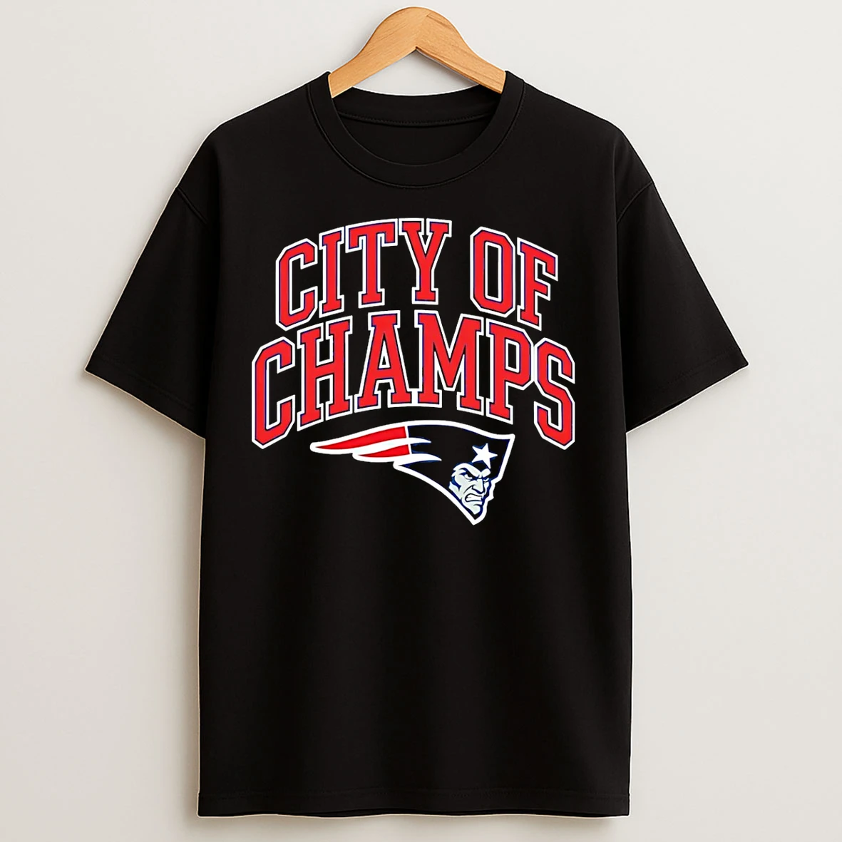 Classic City Of Champs New England Patriots Logo T Shirts